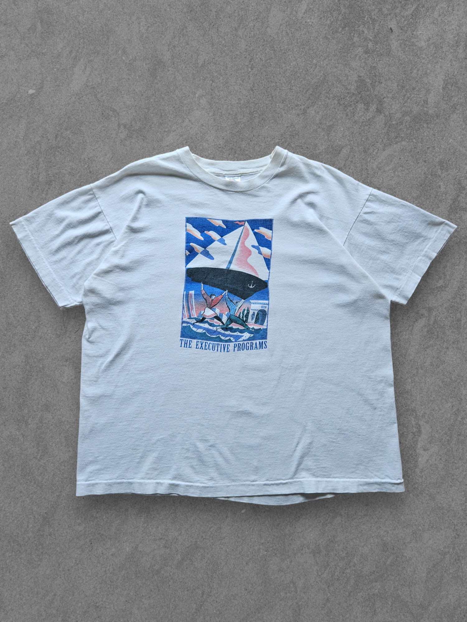 Vintage New York business University graphic tee from the 1990s