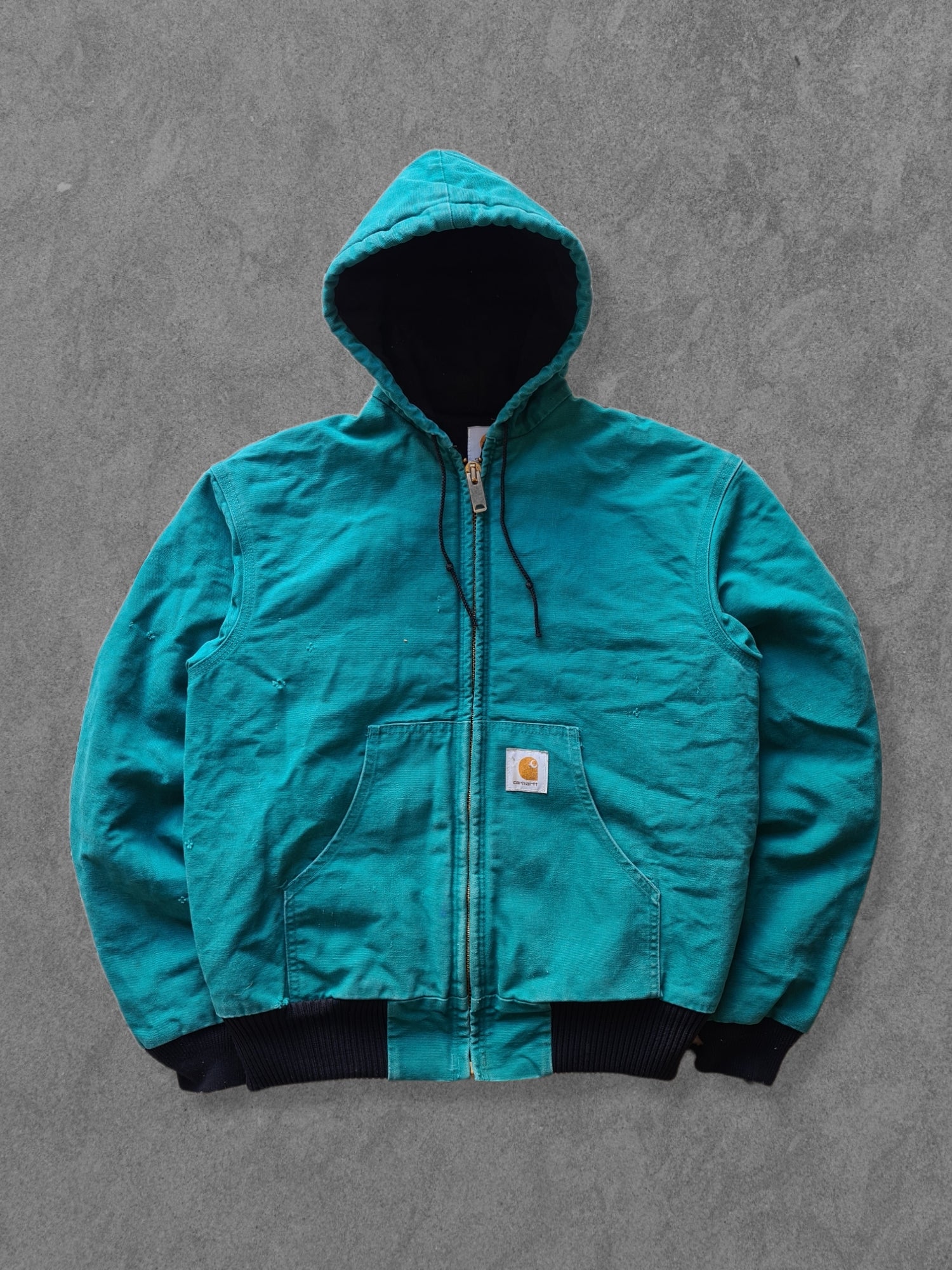 ダ*ル様 90s Carhartt duck active jacket par 90s CARHARTT TEAL DUCK ACTIVE JACKET [L] – Slow Fashion Vintage