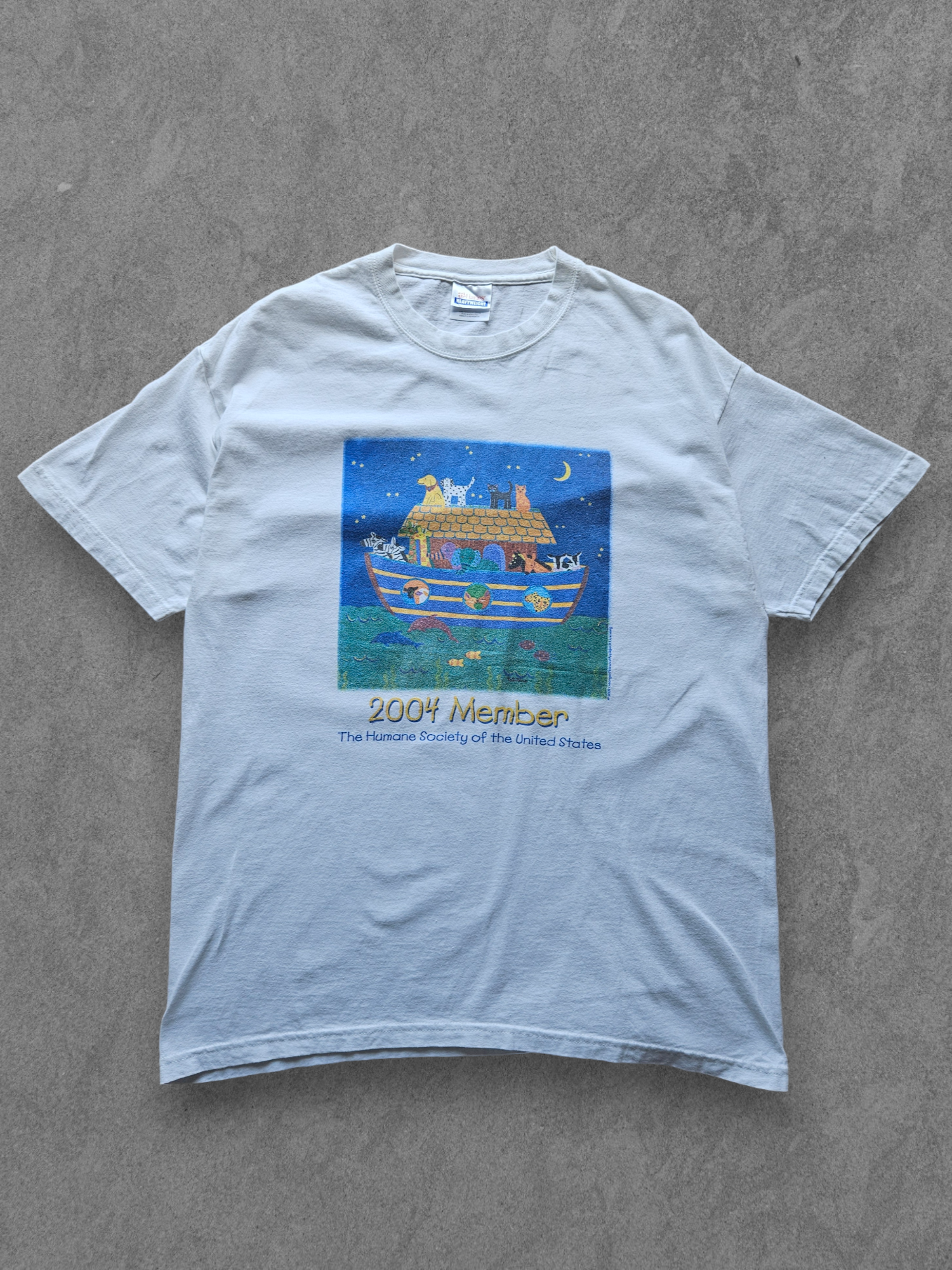 00s HANES ''HUMANE SOCIETY'' T-SHIRT [L]