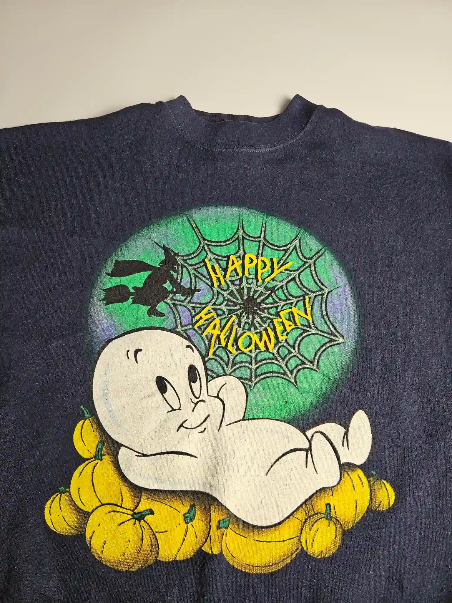 Casper Halloween graphic print detail met pompoenen
