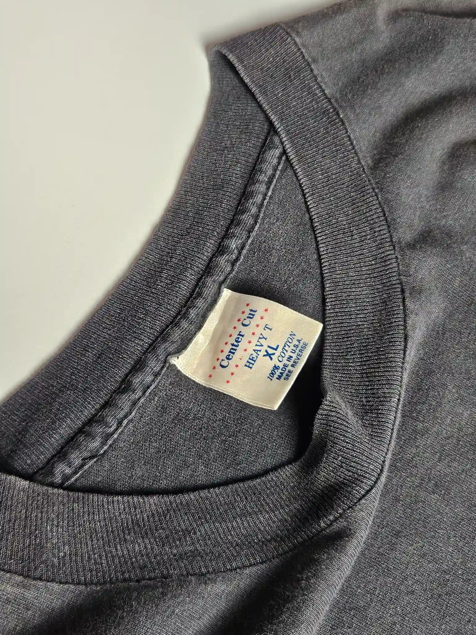 Center Cut Heavyweight vintage label detail