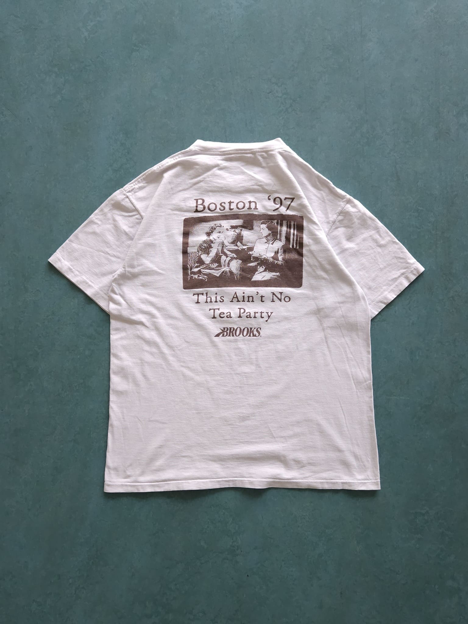 1990s VINTAGE ''BOSTON TEA PARTY'' T-SHIRT [L]