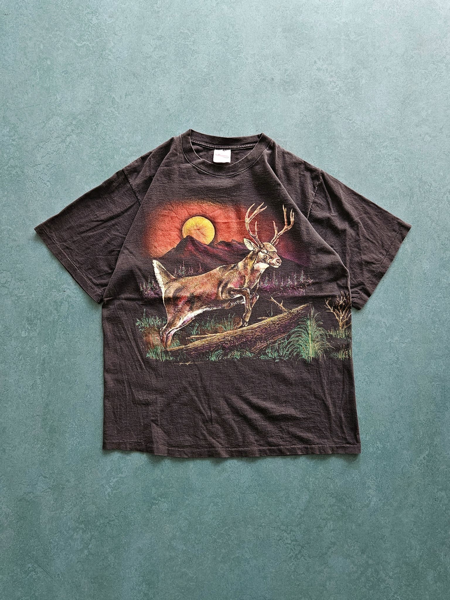 1990s VINTAGE ''HAZELWOODS'' T-SHIRT [XL]