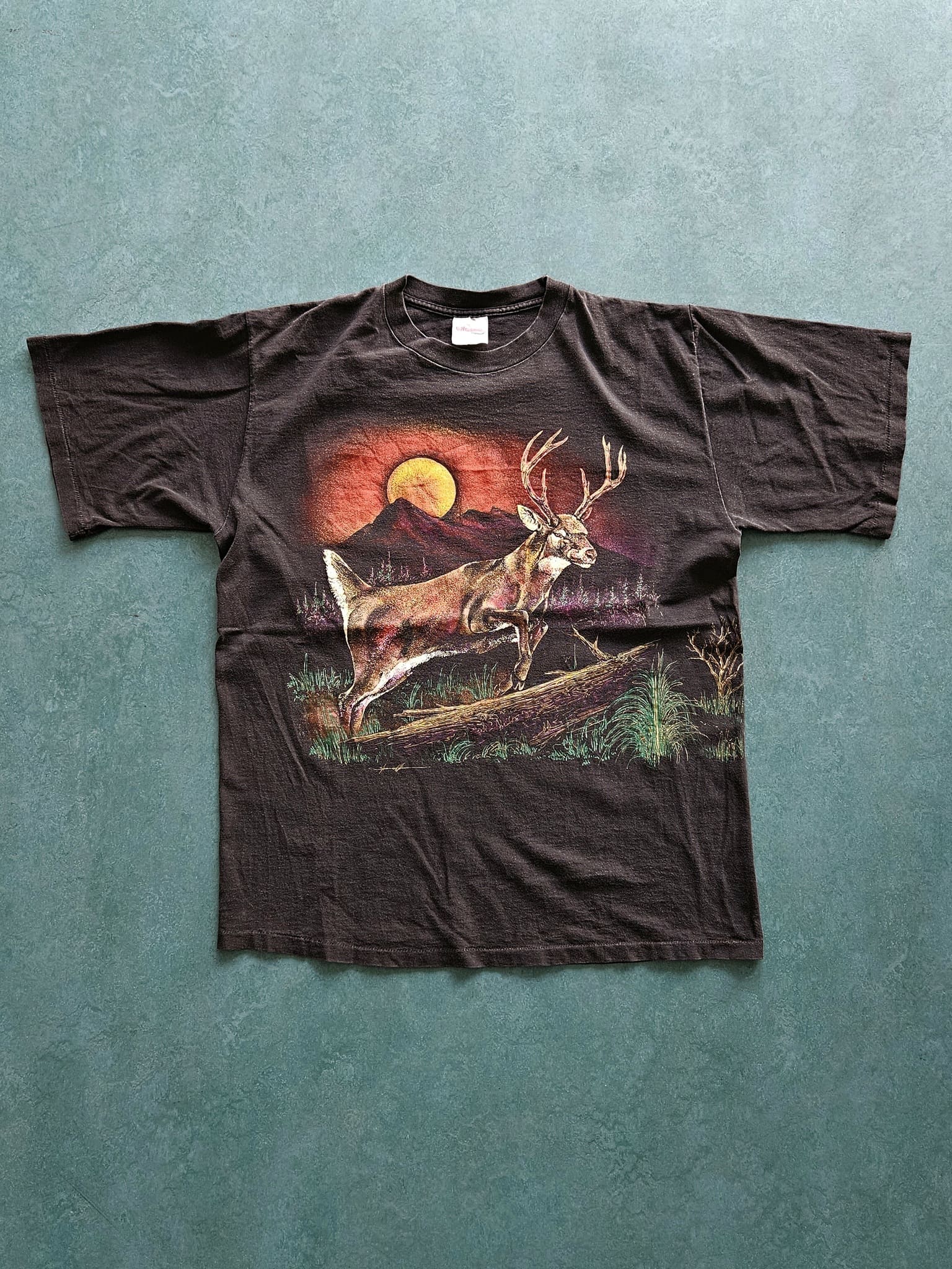 1990s VINTAGE ''HAZELWOODS'' T-SHIRT [XL]