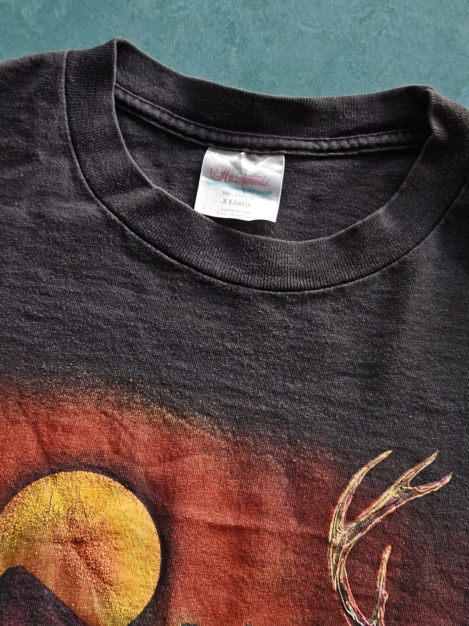 1990s VINTAGE ''HAZELWOODS'' T-SHIRT [XL]