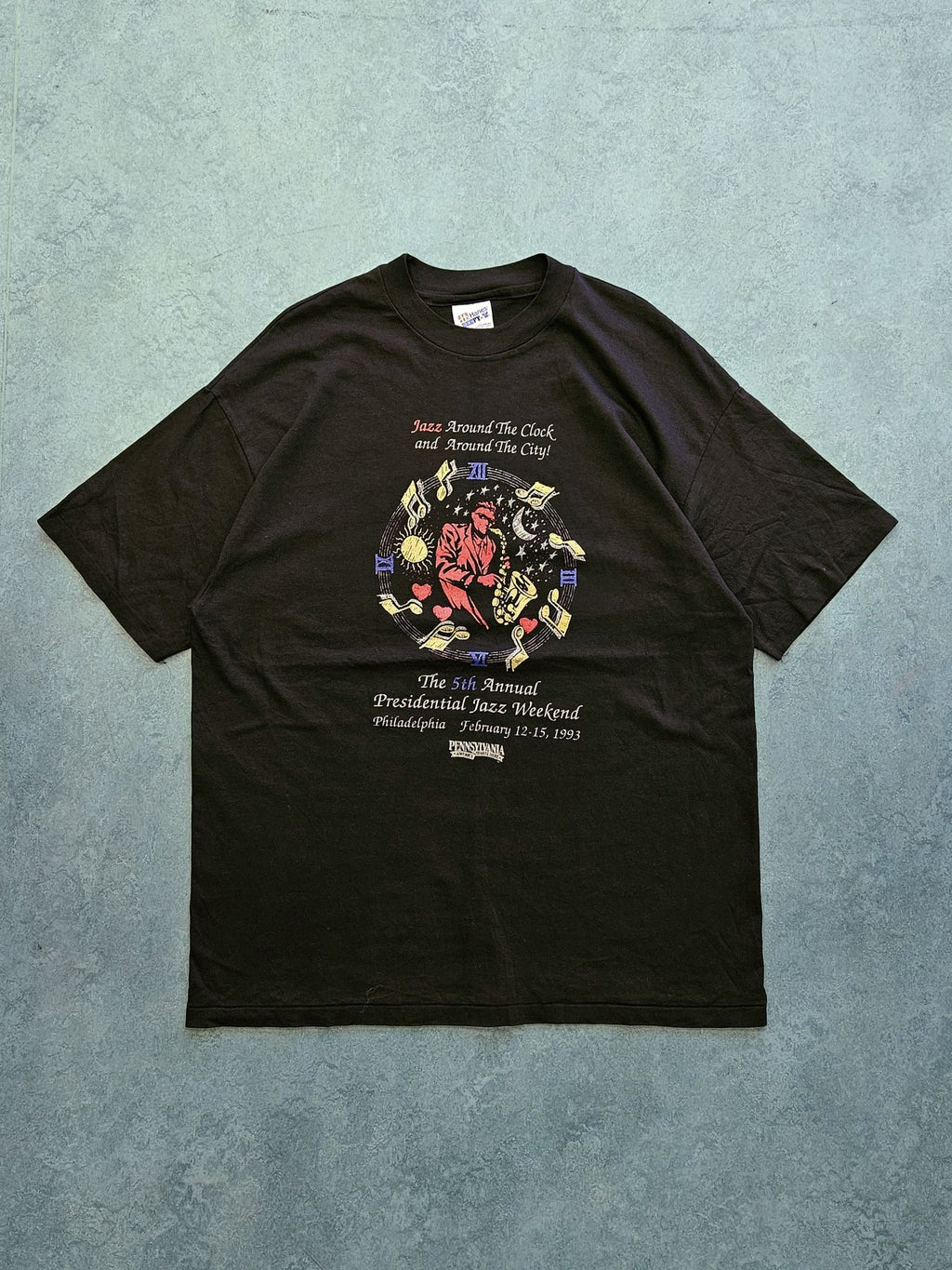 1990s VINTAGE ''JAZZ WEEKEND'' T-SHIRT [XL]