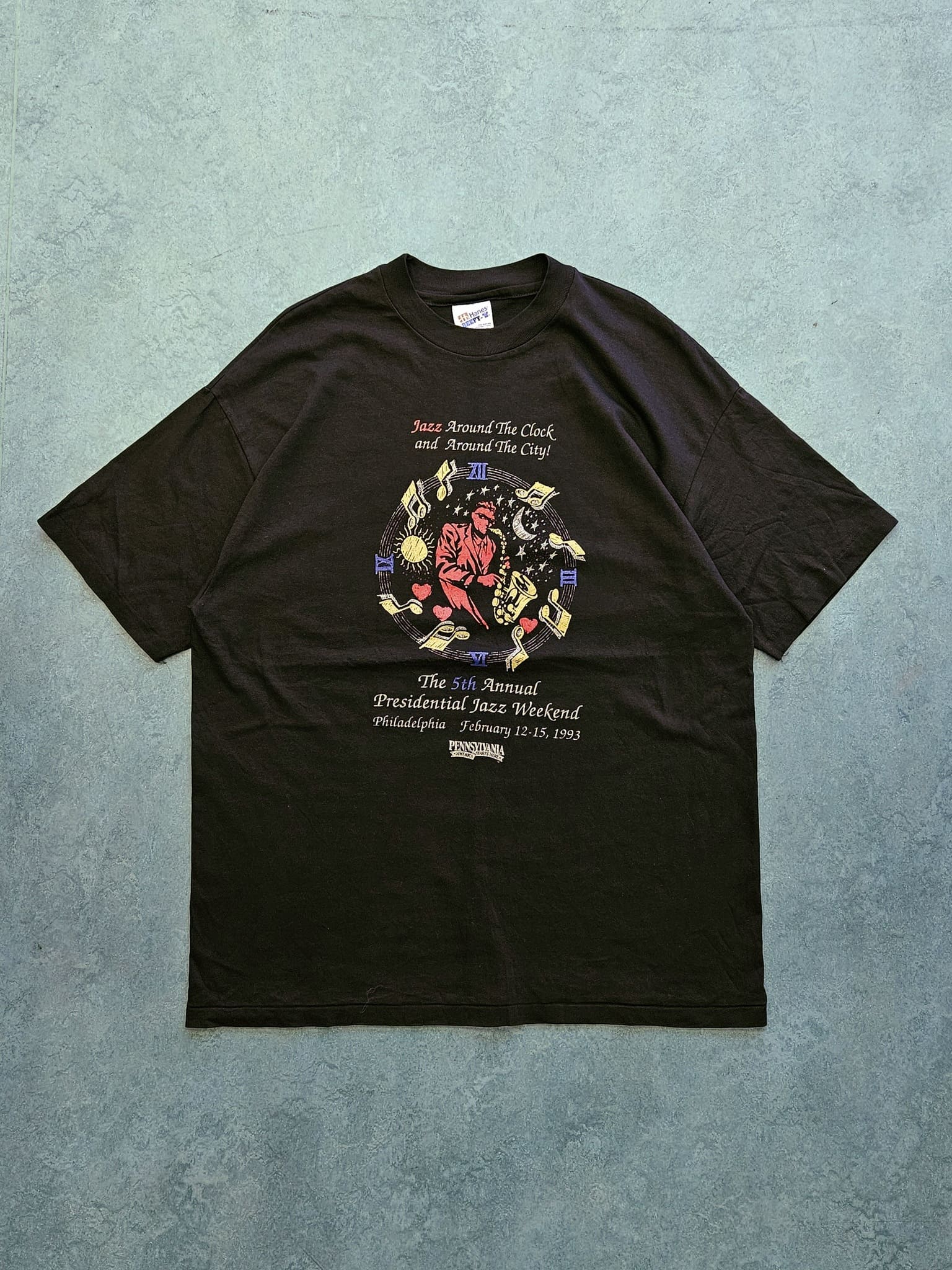 1990s VINTAGE ''JAZZ WEEKEND'' T-SHIRT [XL]