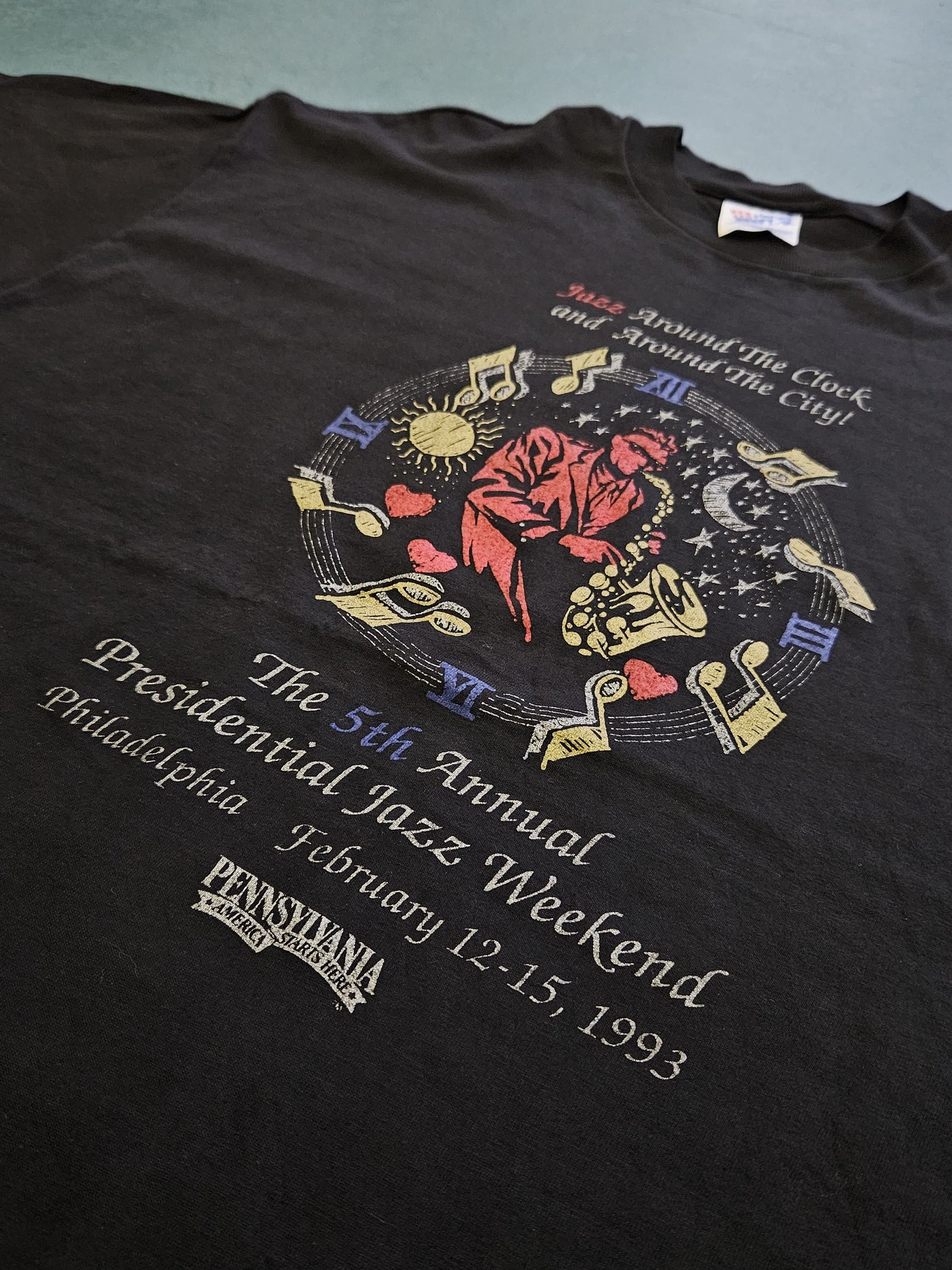 1990s VINTAGE ''JAZZ WEEKEND'' T-SHIRT [XL]