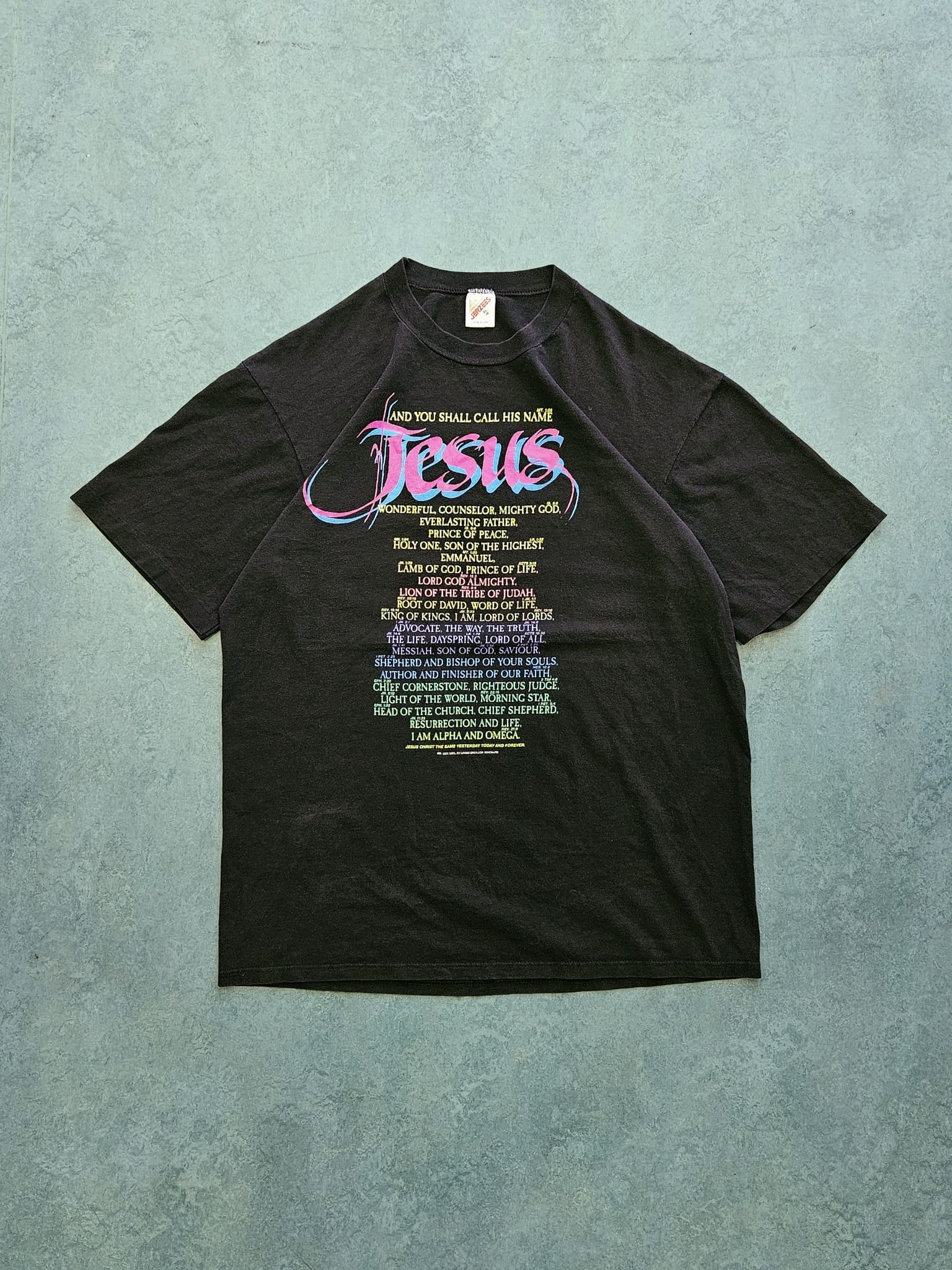 1990s VINTAGE ''JESUS'' T-SHIRT [XL]