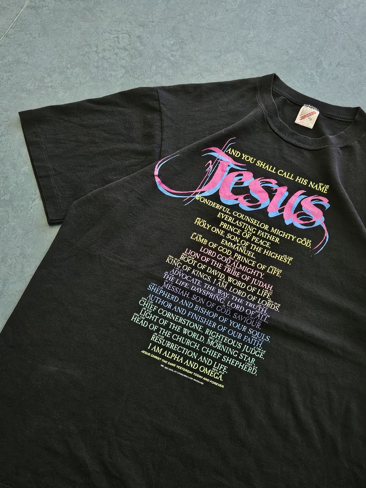 1990s VINTAGE ''JESUS'' T-SHIRT [XL]