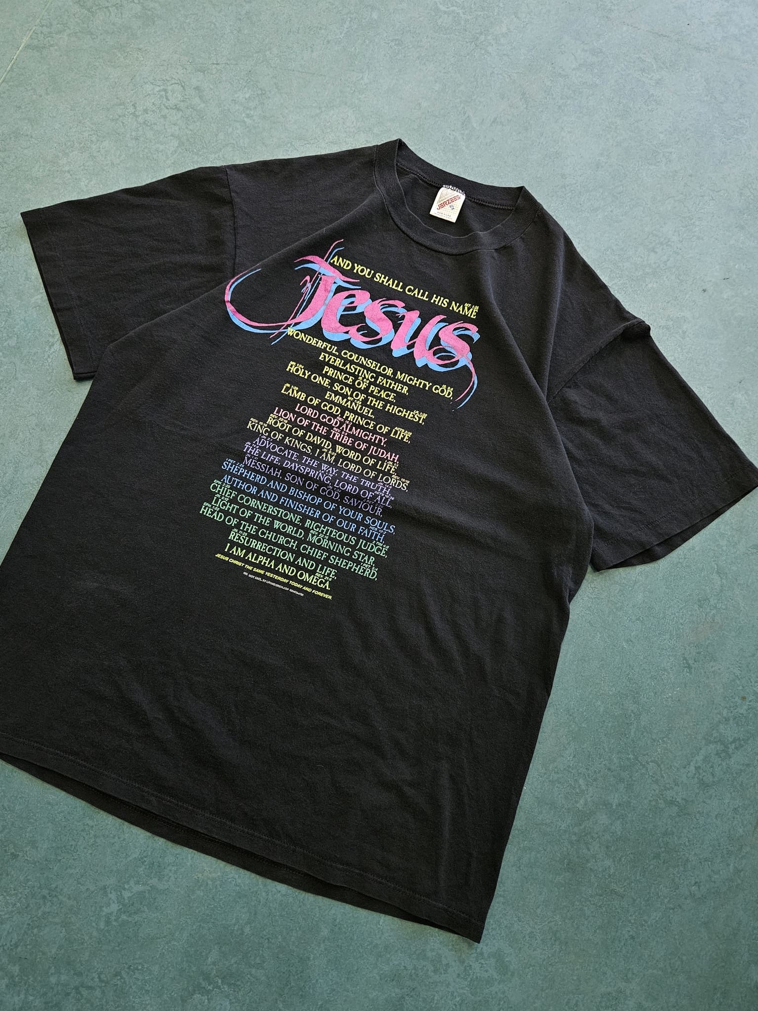 1990s VINTAGE ''JESUS'' T-SHIRT [XL]