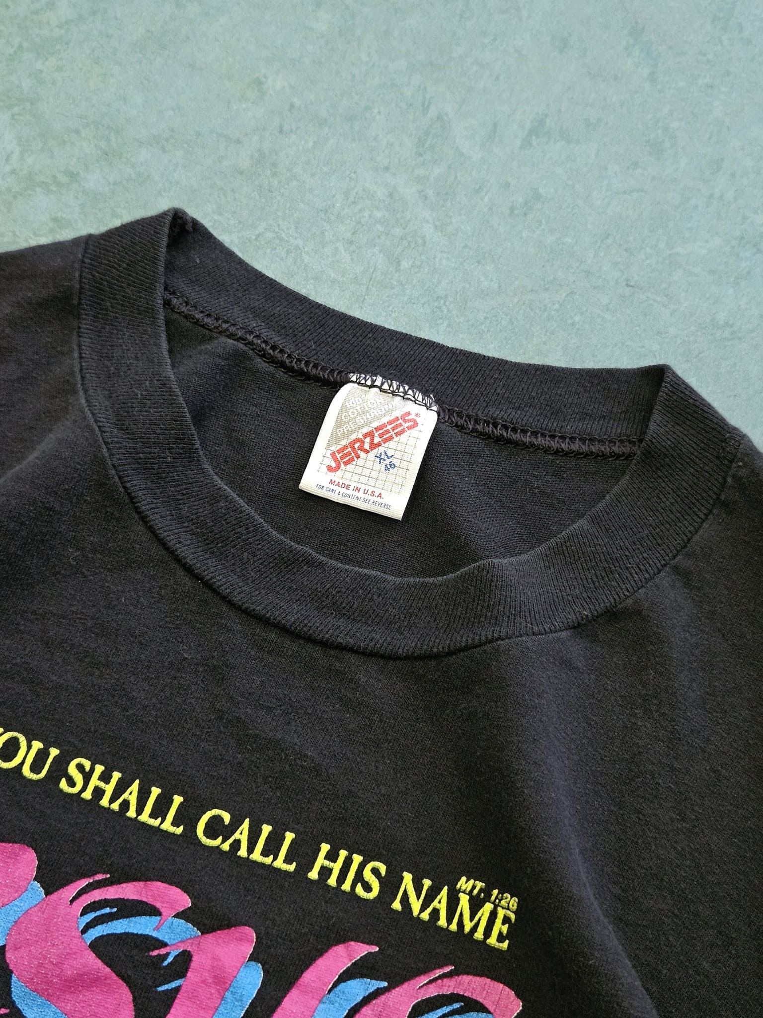 1990s VINTAGE ''JESUS'' T-SHIRT [XL]