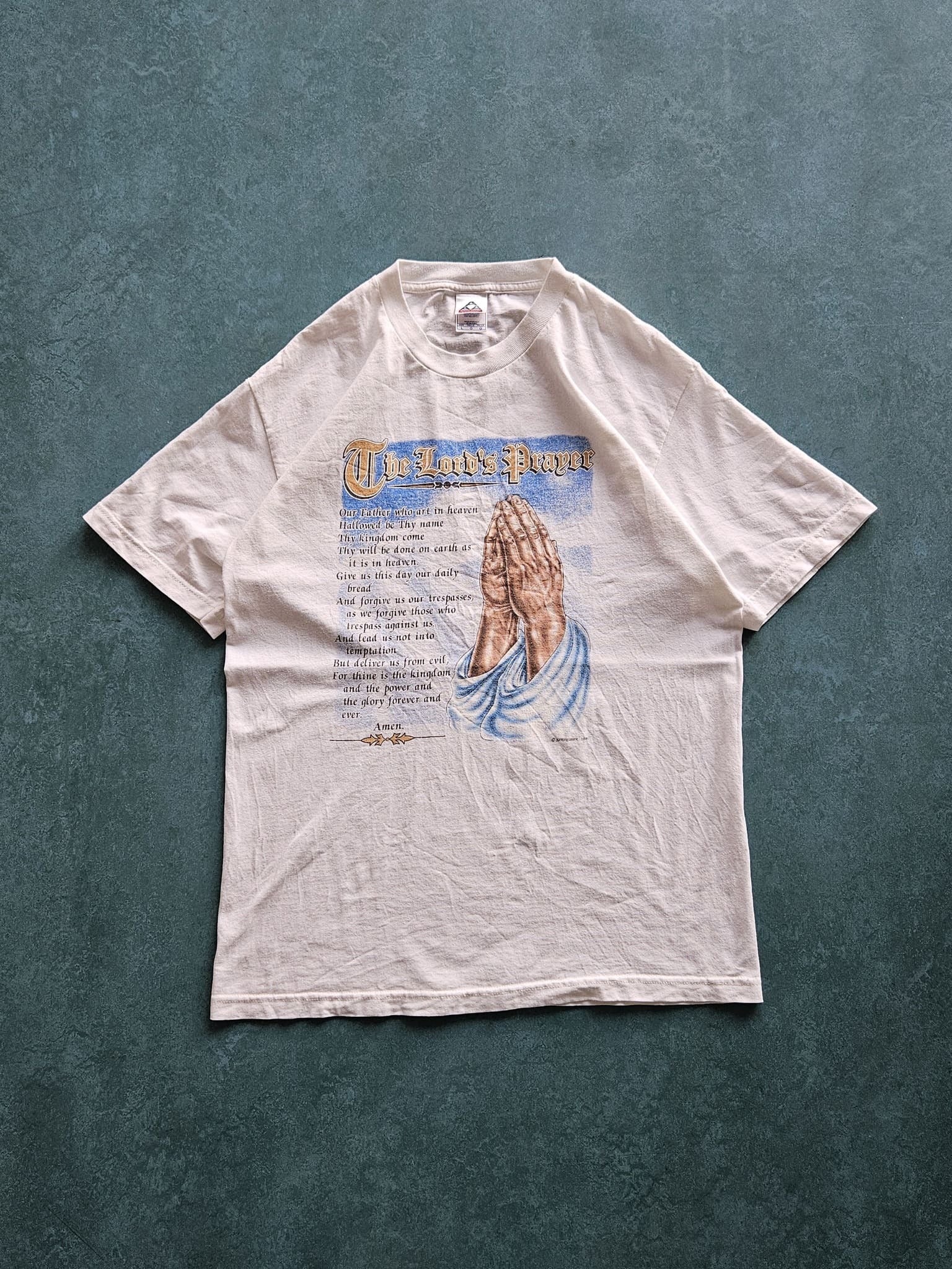 1990s VINTAGE ''LORD'S PRAYER'' T-SHIRT [XL]