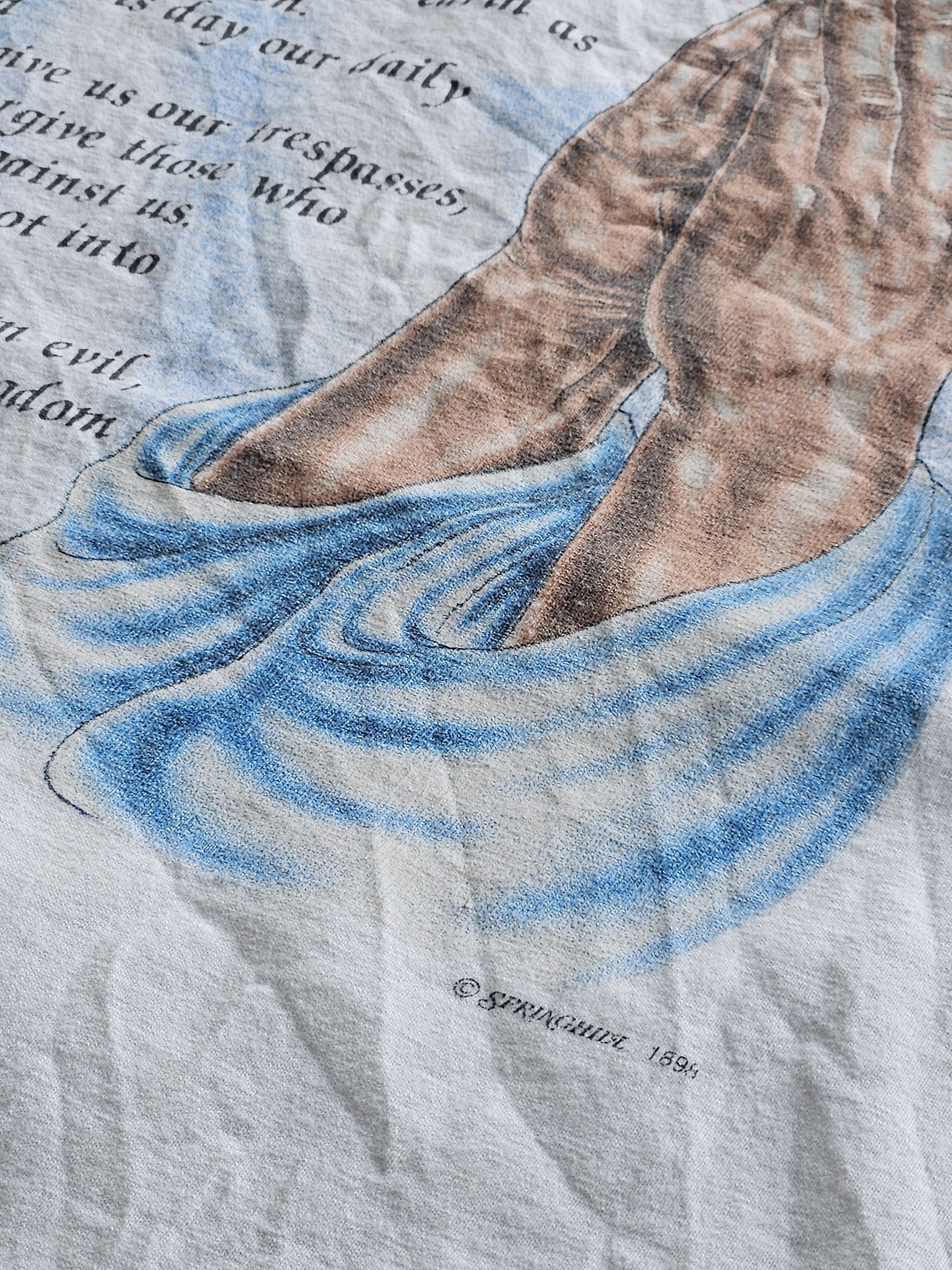 1990s VINTAGE ''LORD'S PRAYER'' T-SHIRT [XL]