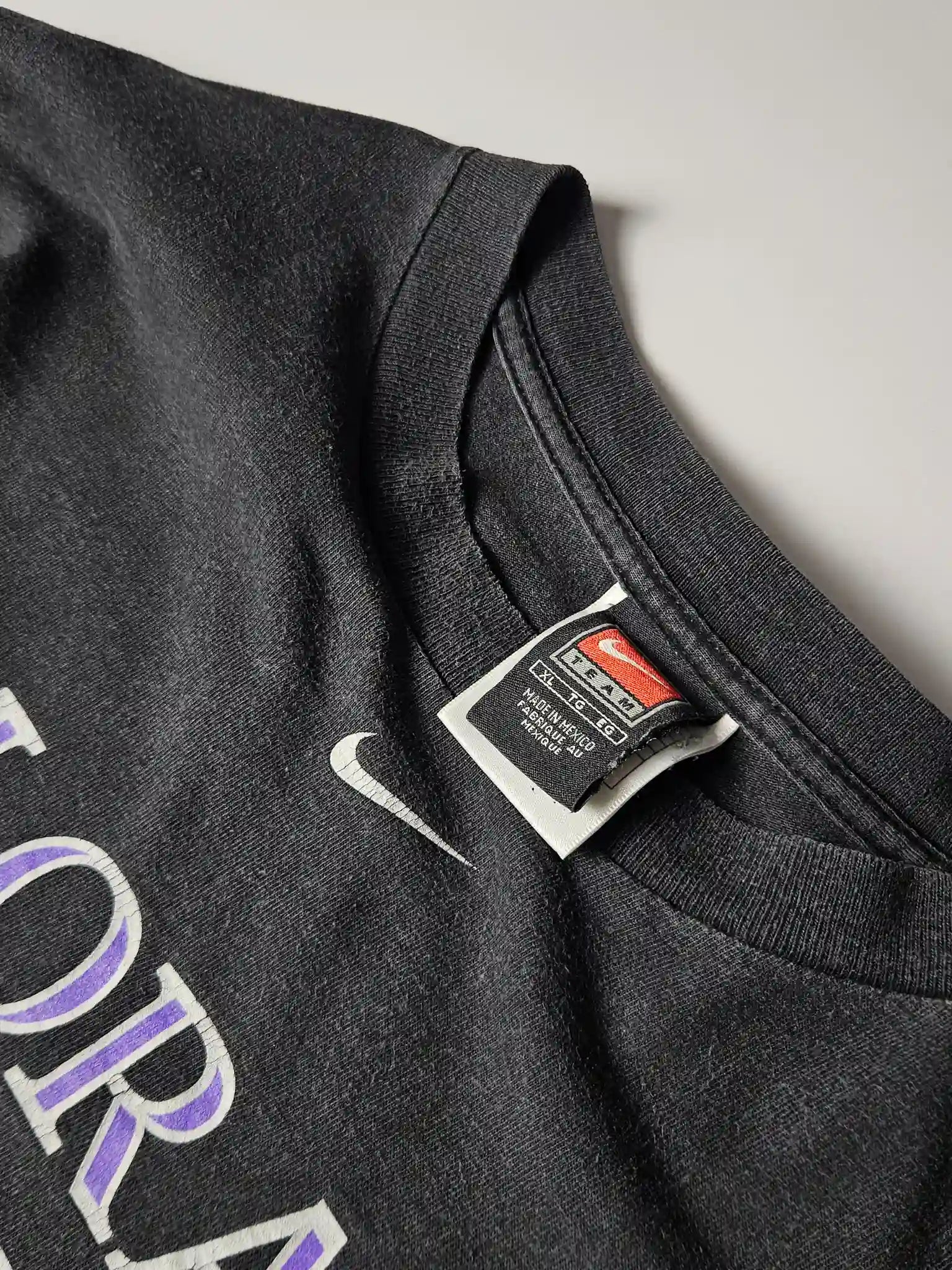 Nike Team Apparel label Made in Mexico early 2000s
