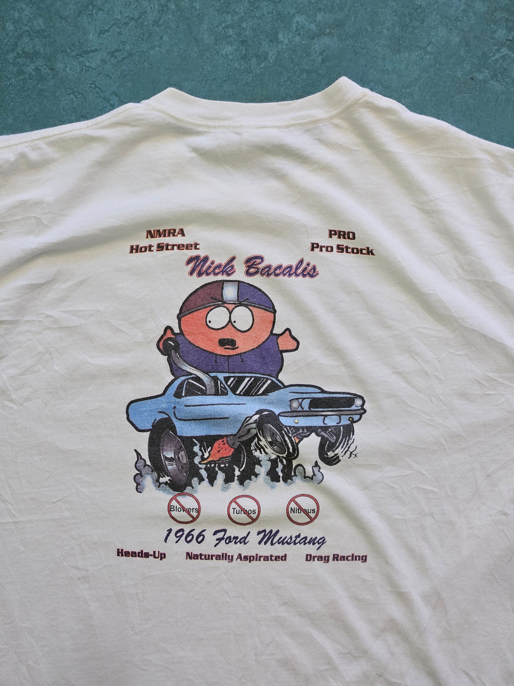 2000s VINTAGE ''FORD MUSTANG RACING'' T-SHIRT [XL]