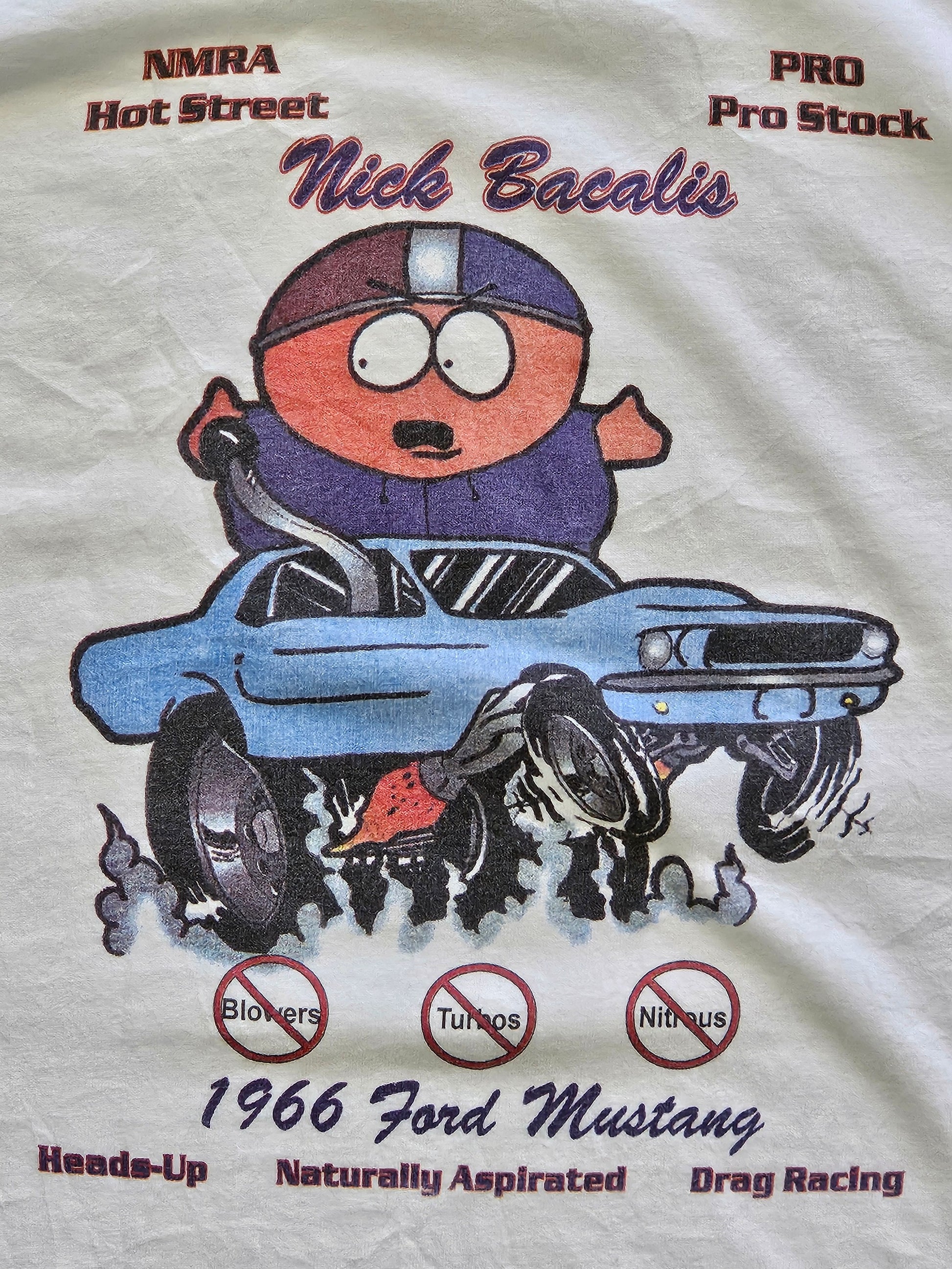 2000s VINTAGE ''FORD MUSTANG RACING'' T-SHIRT [XL]