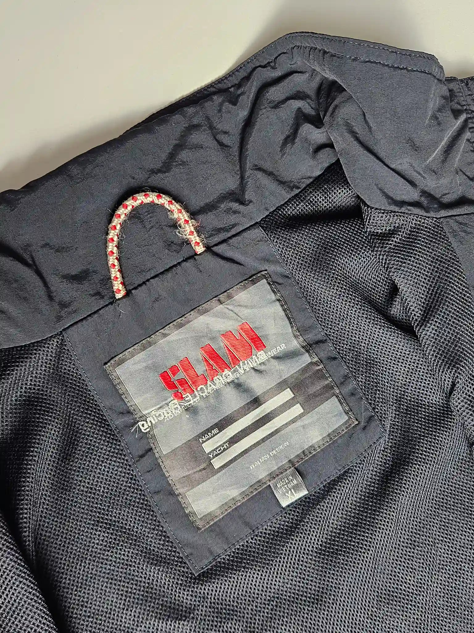 SLAM Italia label technical sailing jacket BMW Oracle
