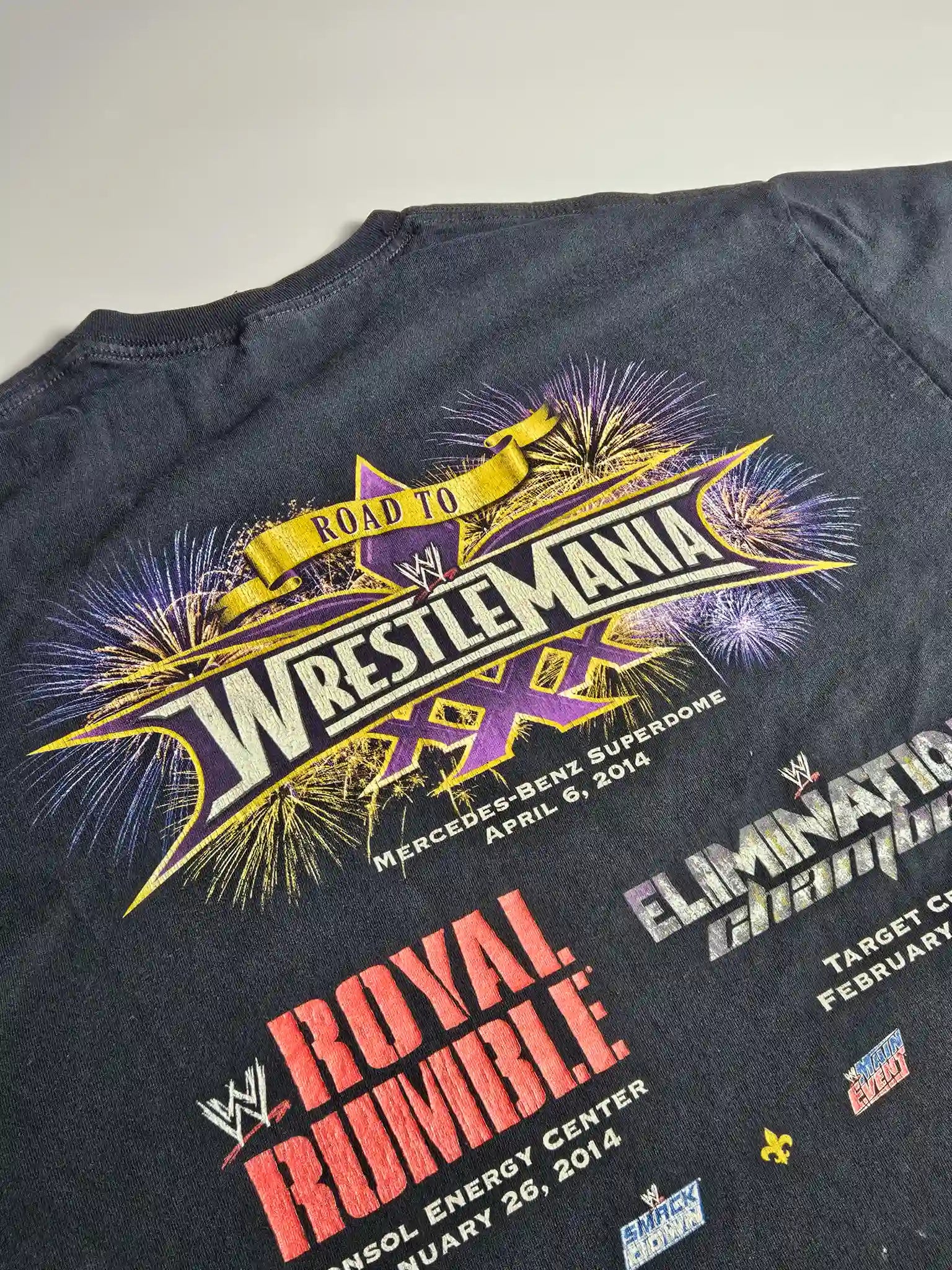 WrestleMania XXX Road to WrestleMania graphic achterkant
