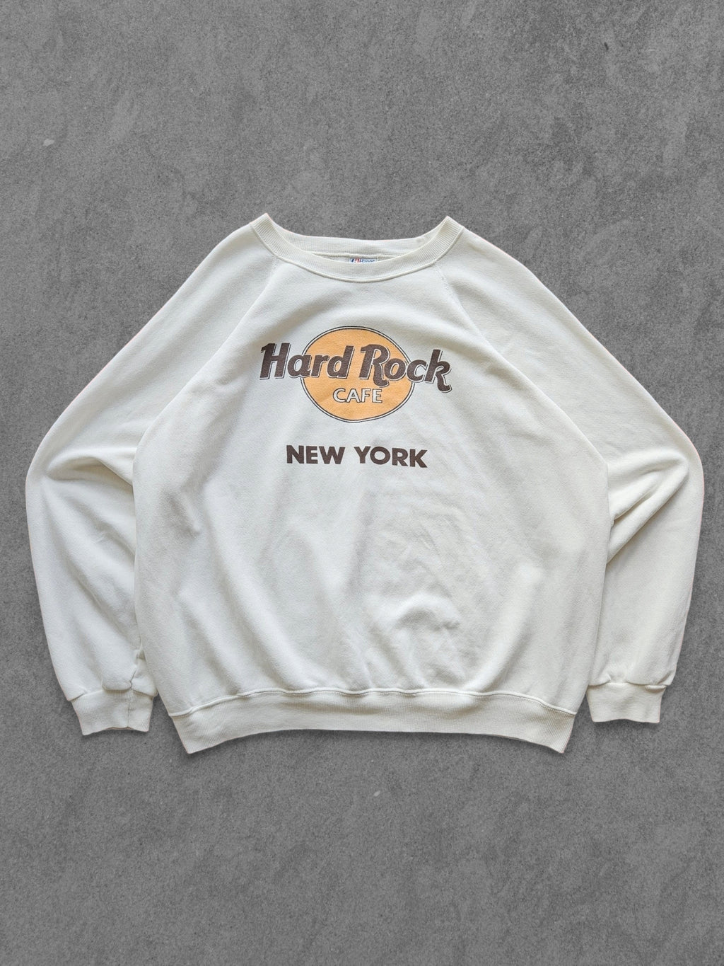 80s HANES ''HARD ROCK CAFE NY'' SWEATSHIRT [XL]