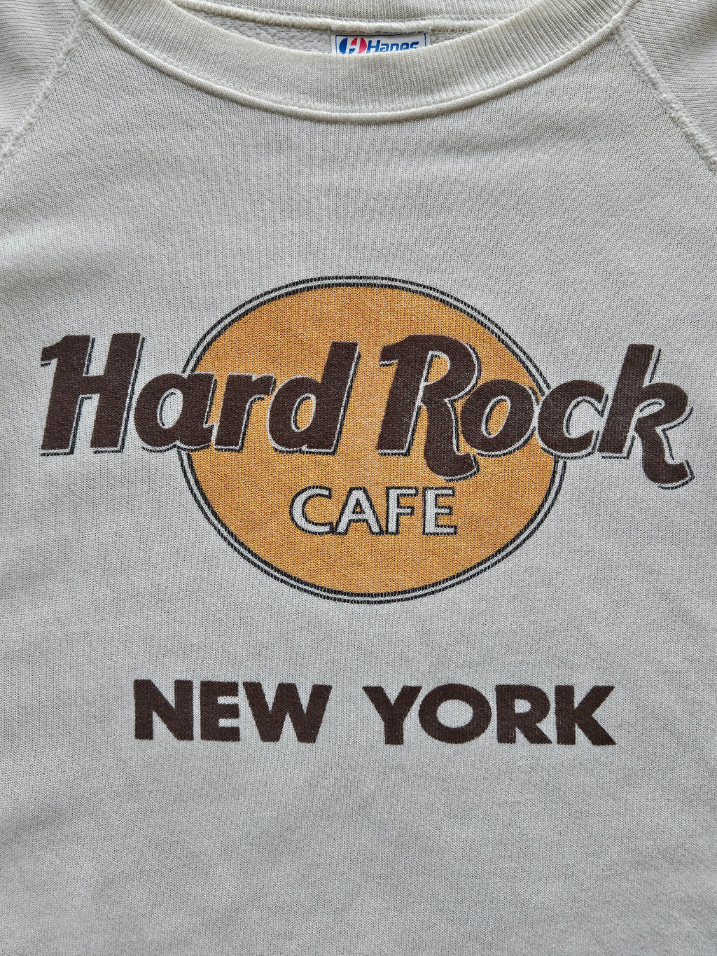 80s HANES ''HARD ROCK CAFE NY'' SWEATSHIRT [XL]