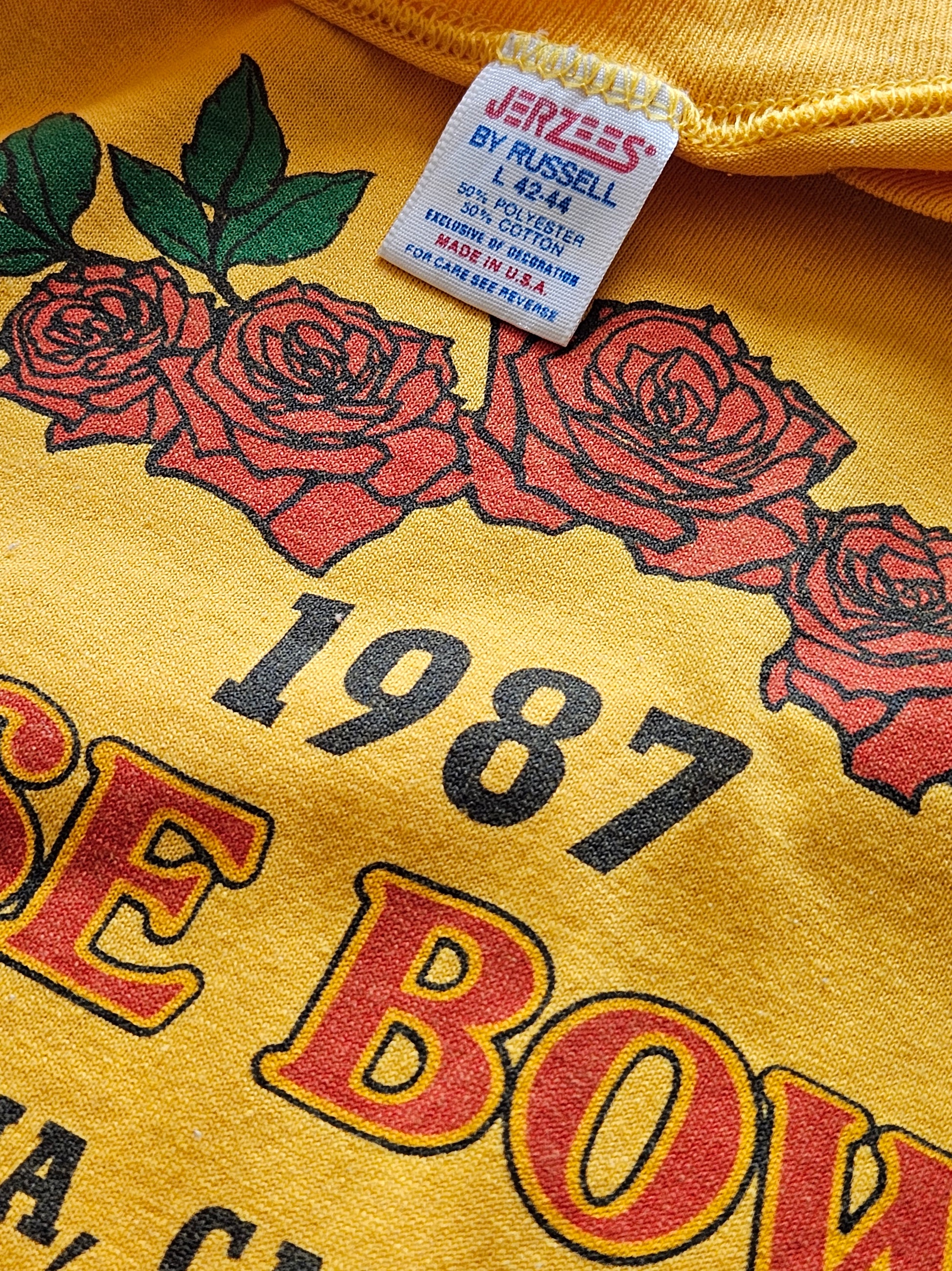 80s JERZEES ''ROSE BOWL'' T-SHIRT [L]