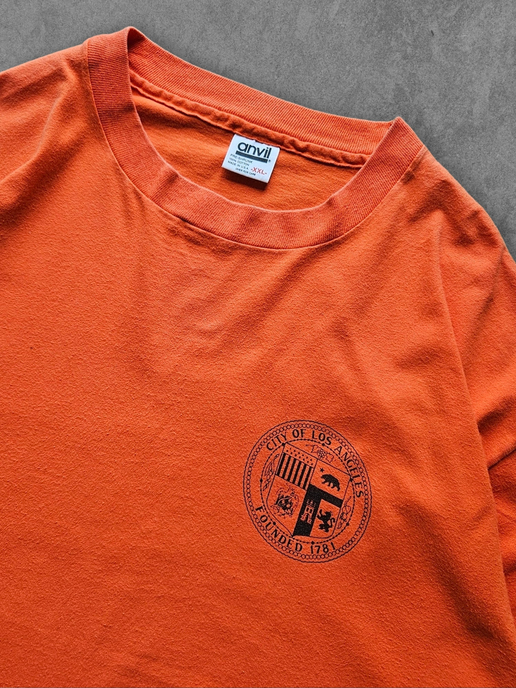 90s ANVIL ''CITY OF LOS ANGELES'' T-SHIRT [XXL]