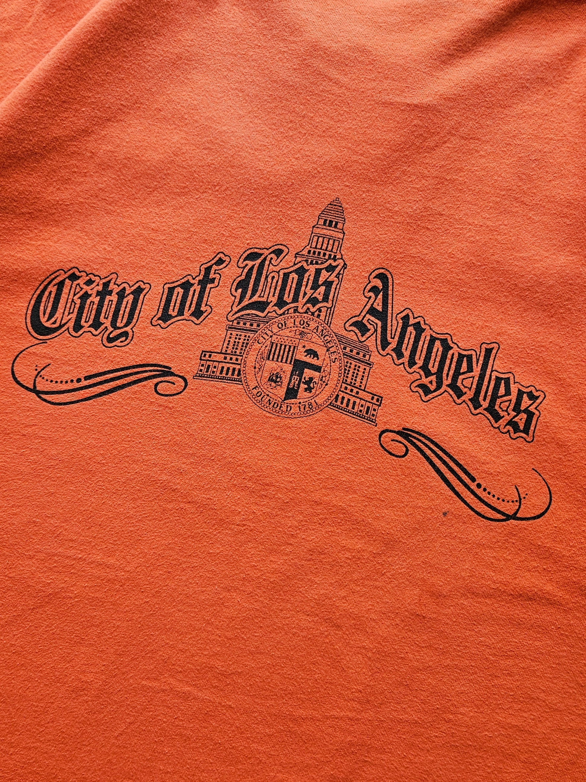 90s ANVIL ''CITY OF LOS ANGELES'' T-SHIRT [XXL]