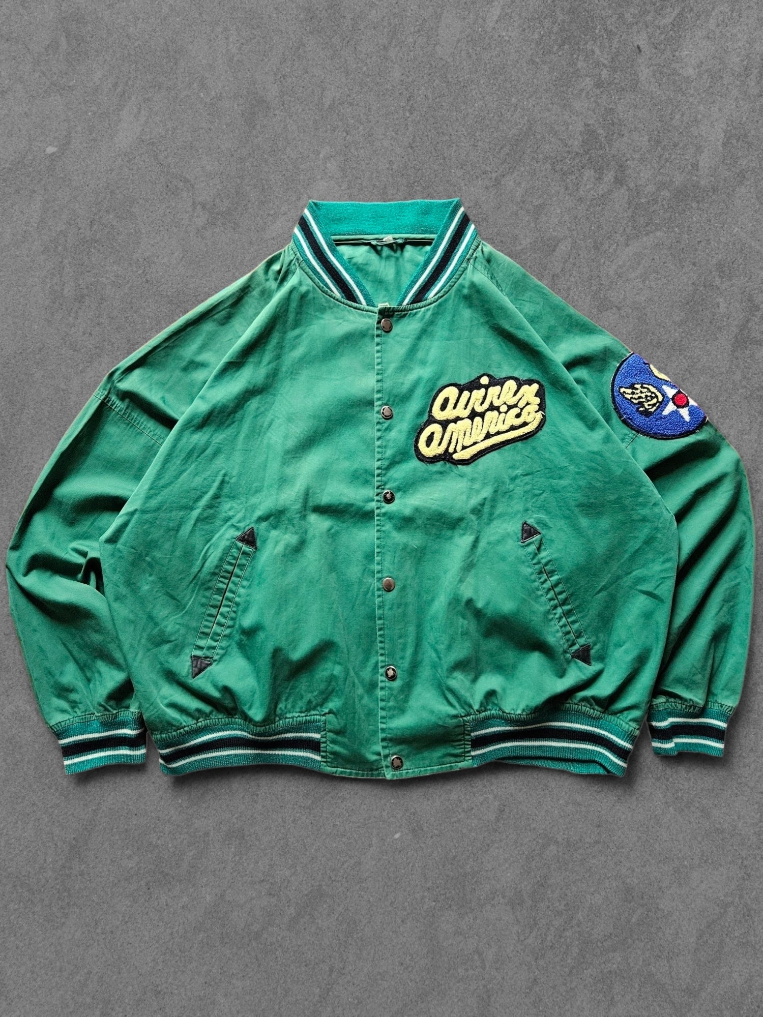 90s AVIREX "TRACK FIELD" JACKET [L]