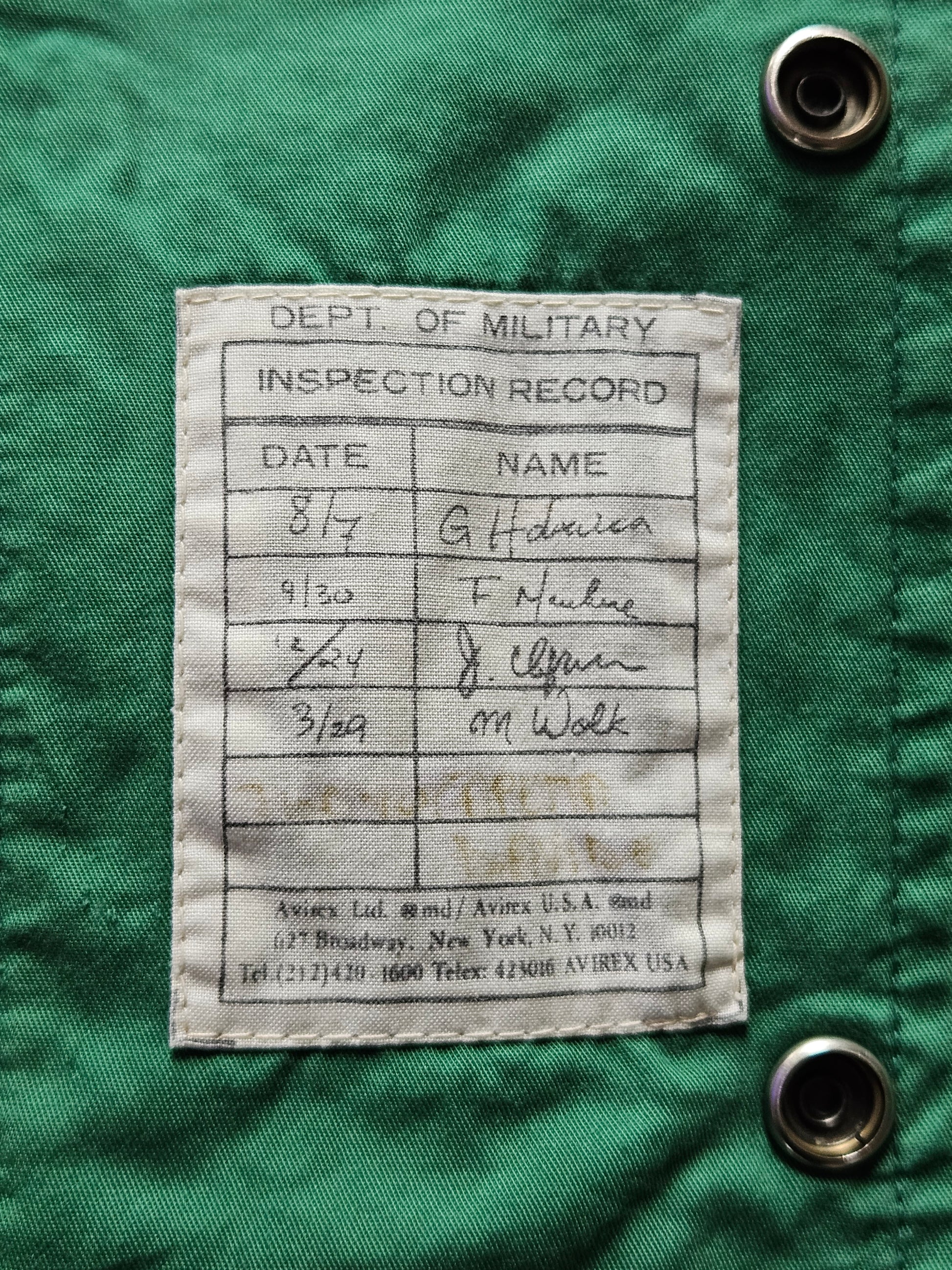 90s AVIREX "TRACK FIELD" JACKET [L]