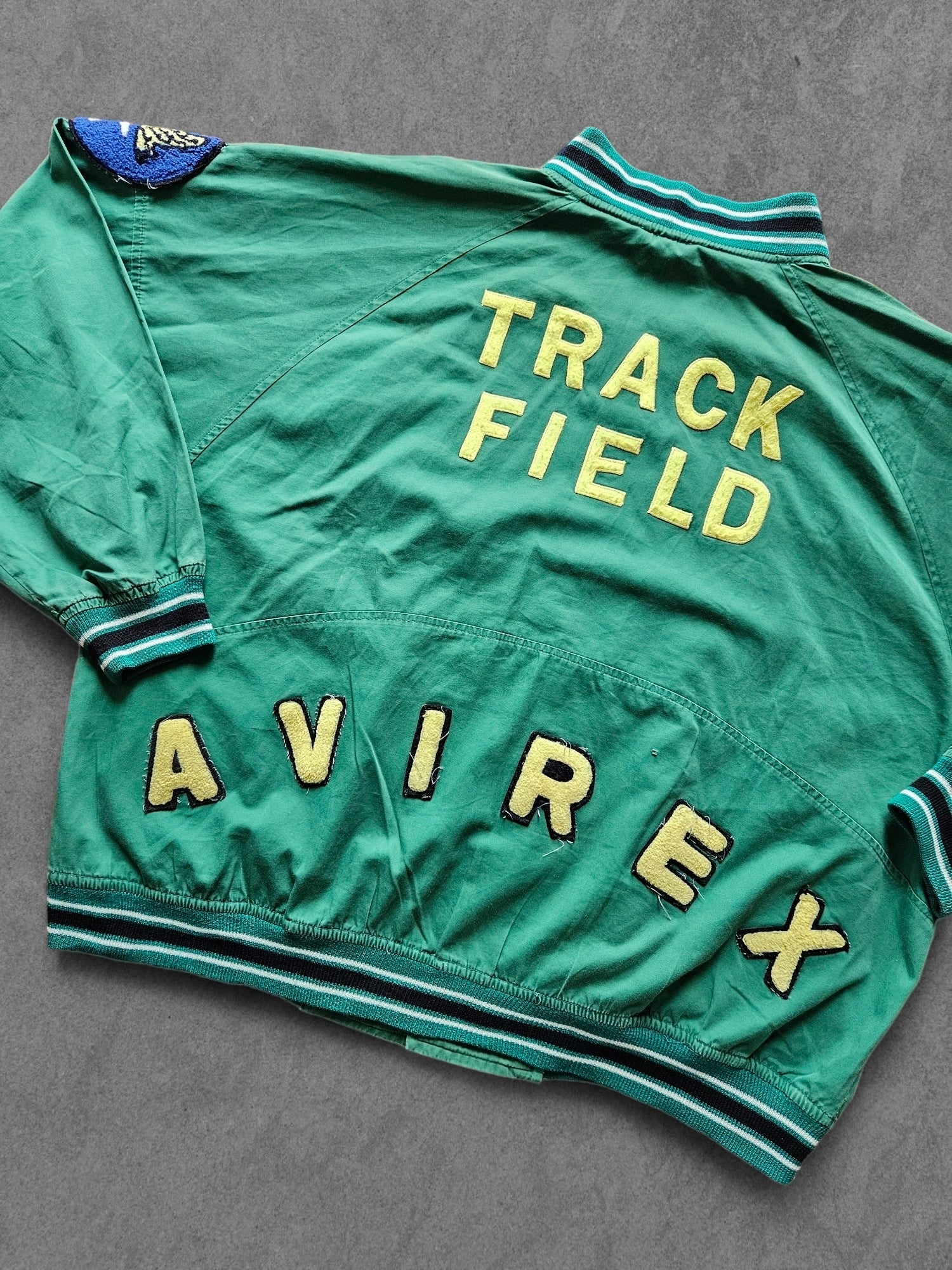 90s AVIREX "TRACK FIELD" JACKET [L]