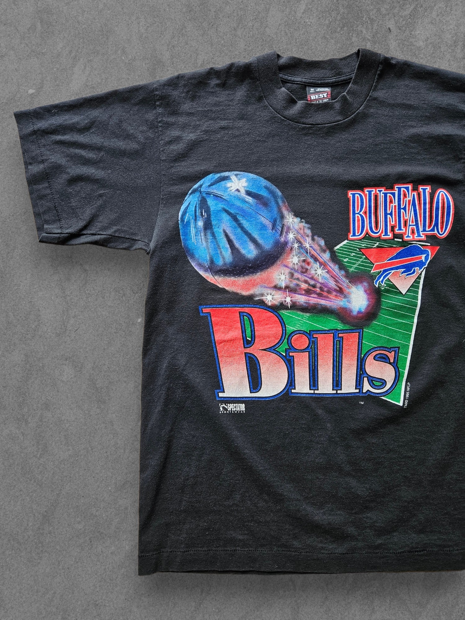 90s FRUIT OF THE LOOM ''BUFFALO BILLS'' T-SHIRT [M]