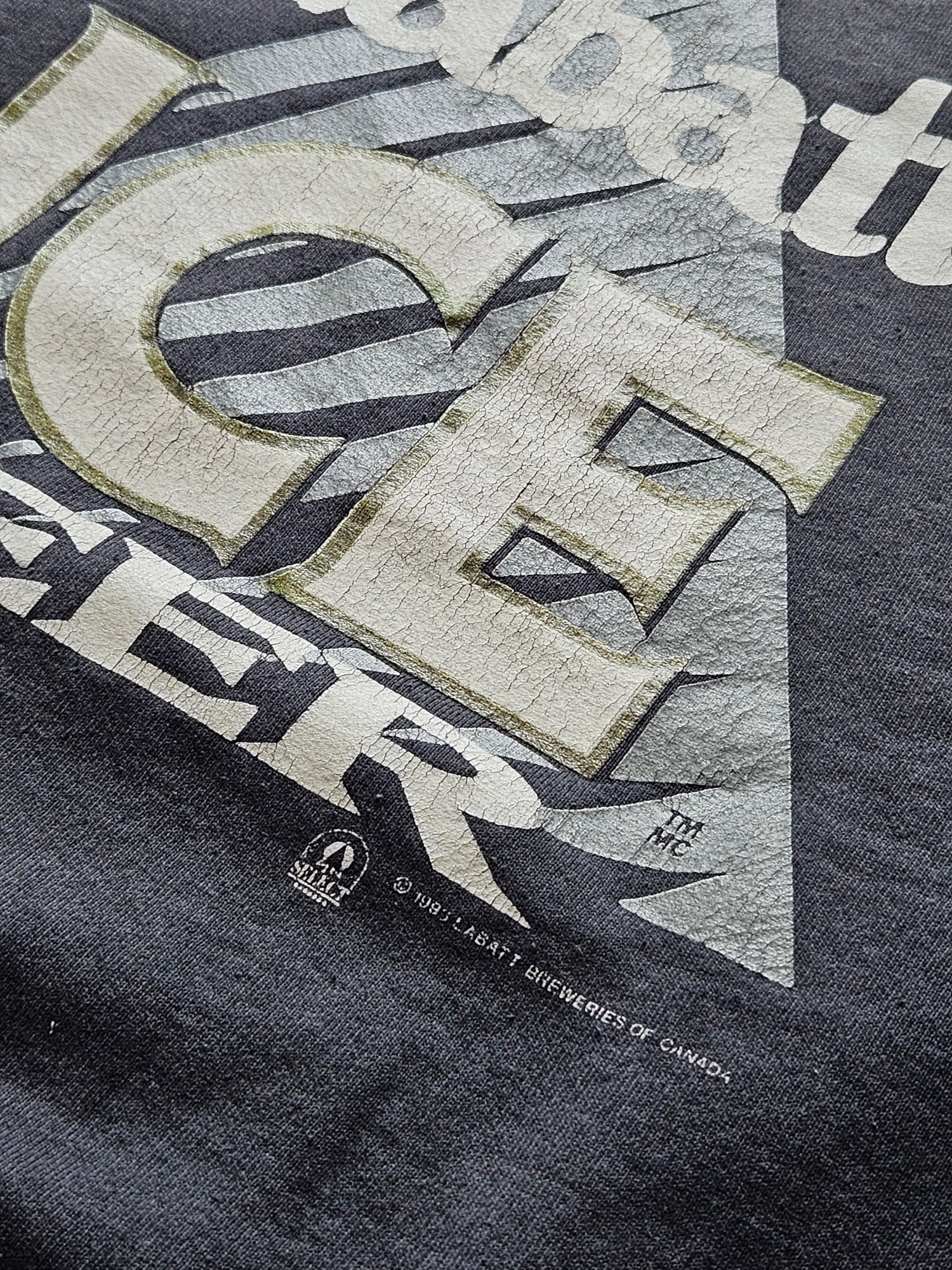 90s FRUIT OF THE LOOM ''LABATT'' SWEATSHIRT [XL]