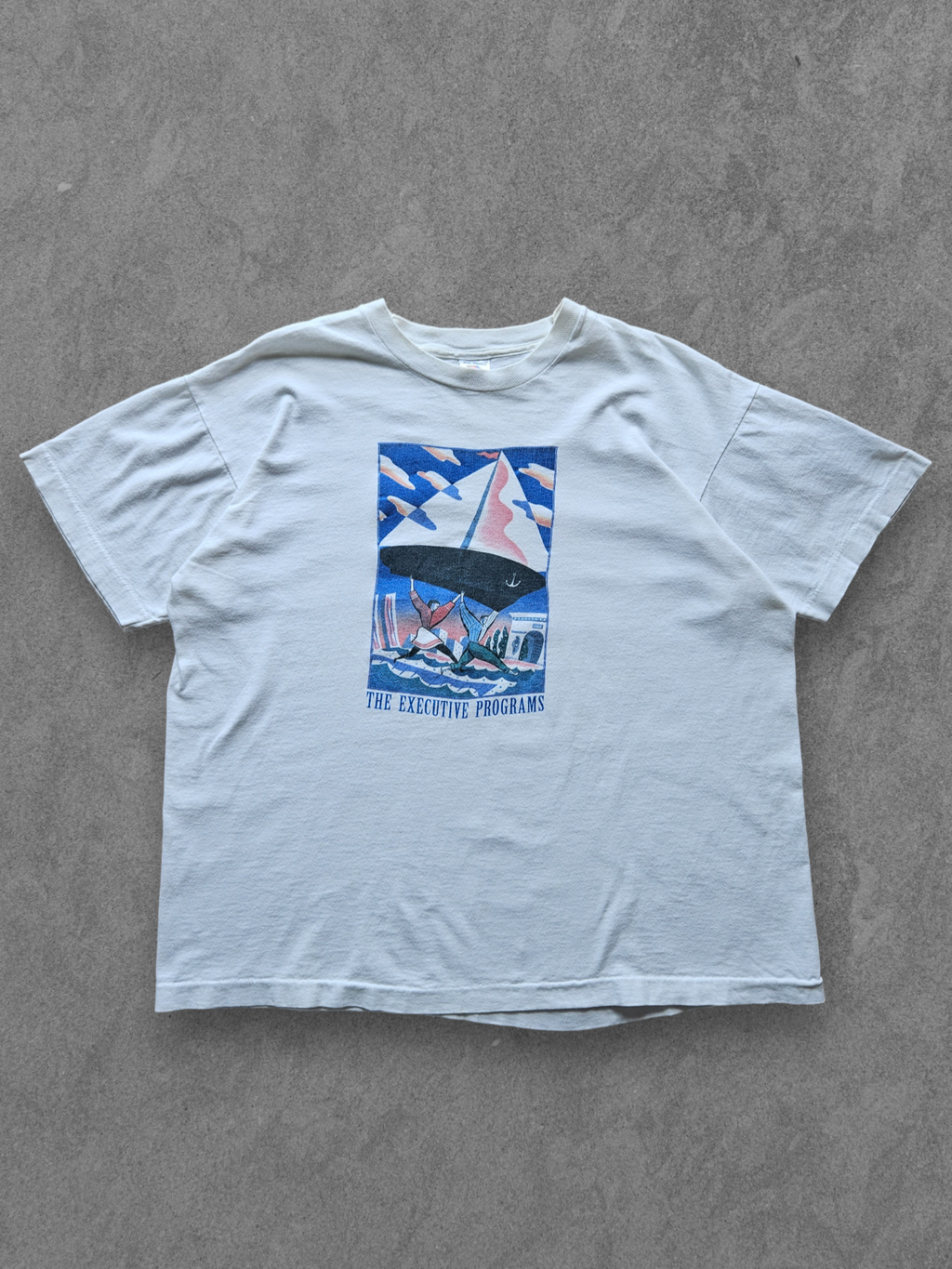 Vintage New York business University graphic tee from the 1990s