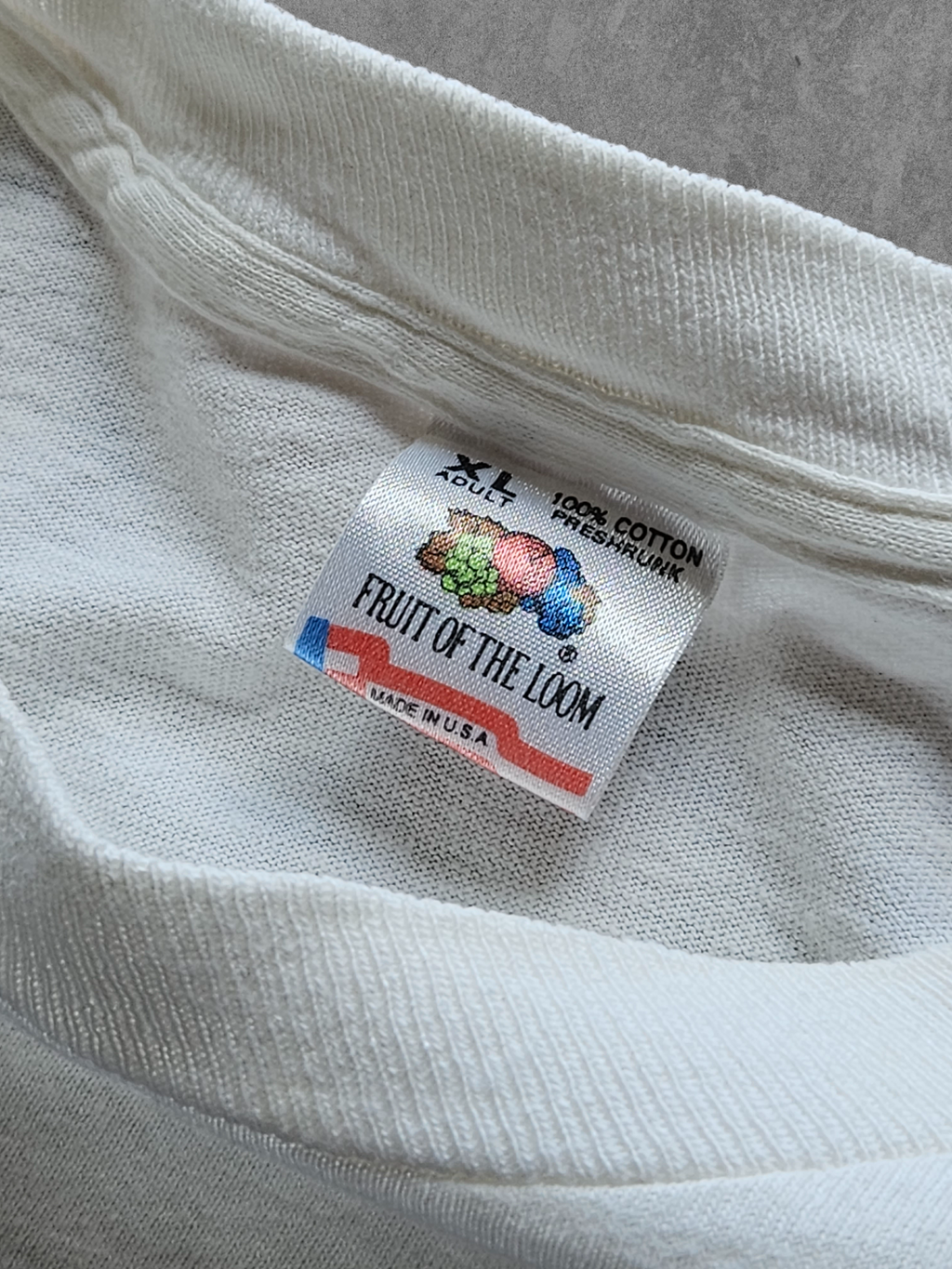 90s FRUIT OF THE LOOM ''NY UNIVERSITY'' T-SHIRT [XL]