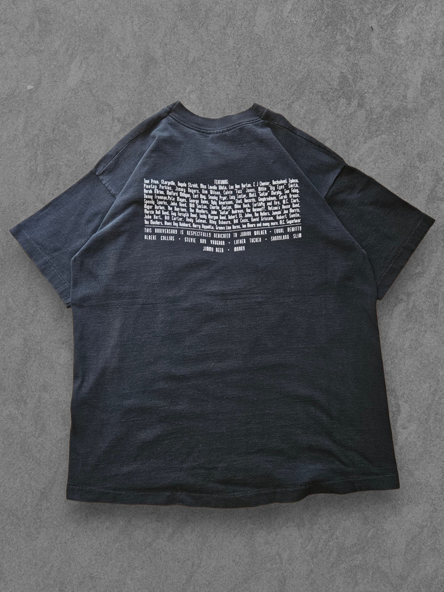 90s FRUIT OF THE LOOM ''STEVIE RAY VAUGHAN'' T-SHIRT [XL]