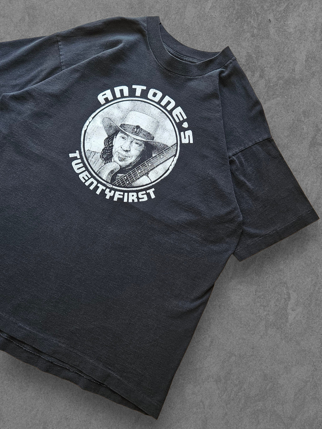 90s FRUIT OF THE LOOM ''STEVIE RAY VAUGHAN'' T-SHIRT [XL]