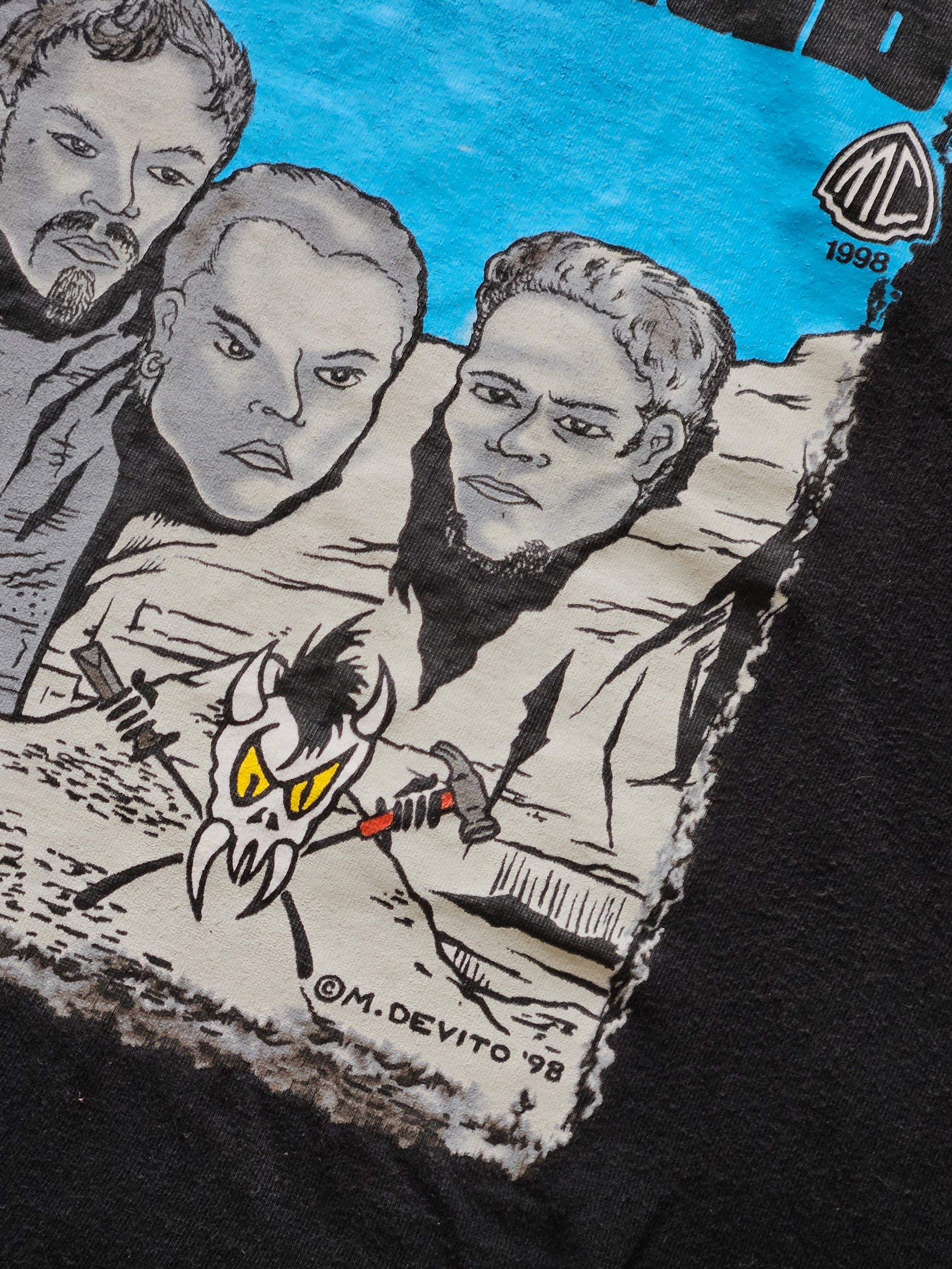 90s GIANT ''METALLICA RUSHMORE'' T-SHIRT [XL]