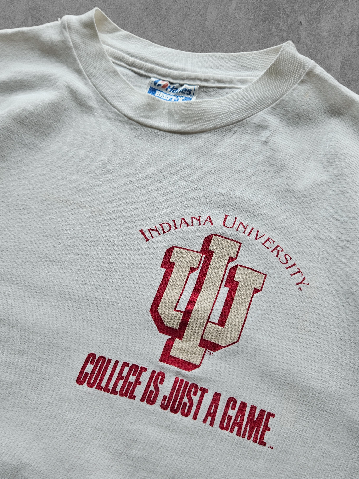 80s HANES ''BORED OF EDUCATION'' T-SHIRT [L]