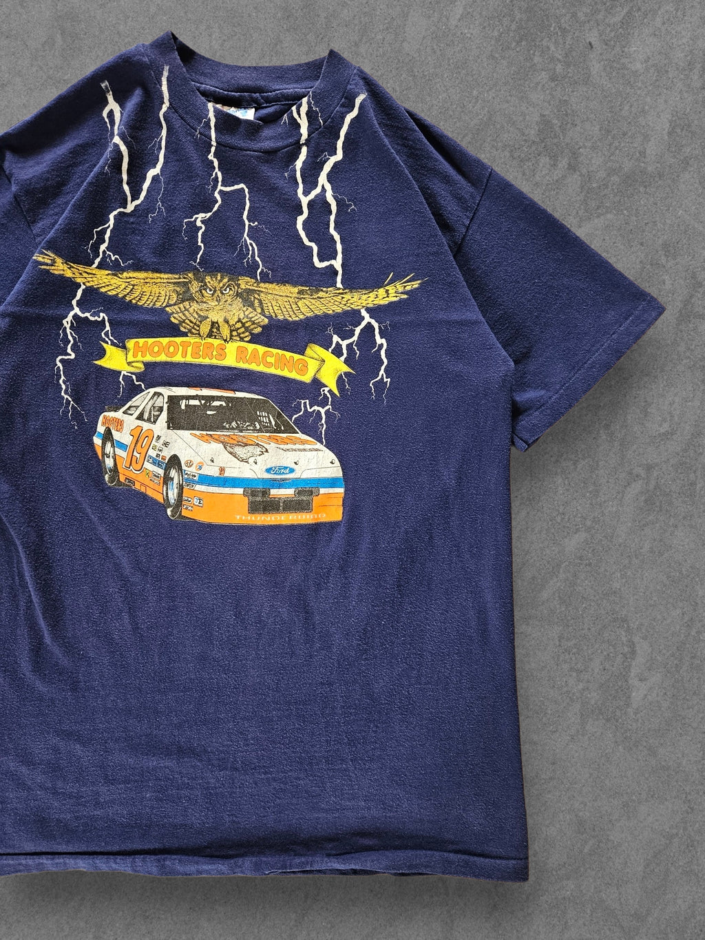 90s HANES ''FORD HOOTERS RACING'' T-SHIRT [M]
