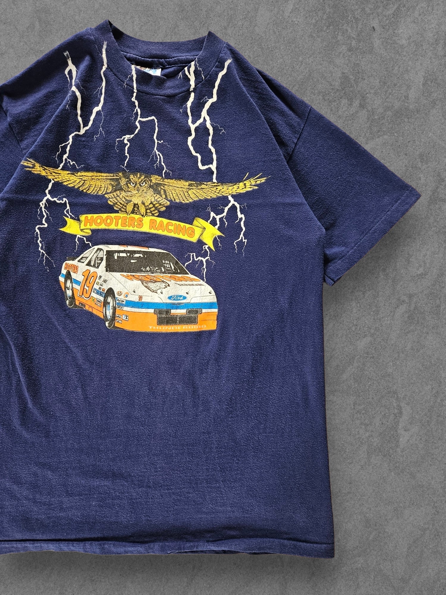 90s HANES ''FORD HOOTERS RACING'' T-SHIRT [M]