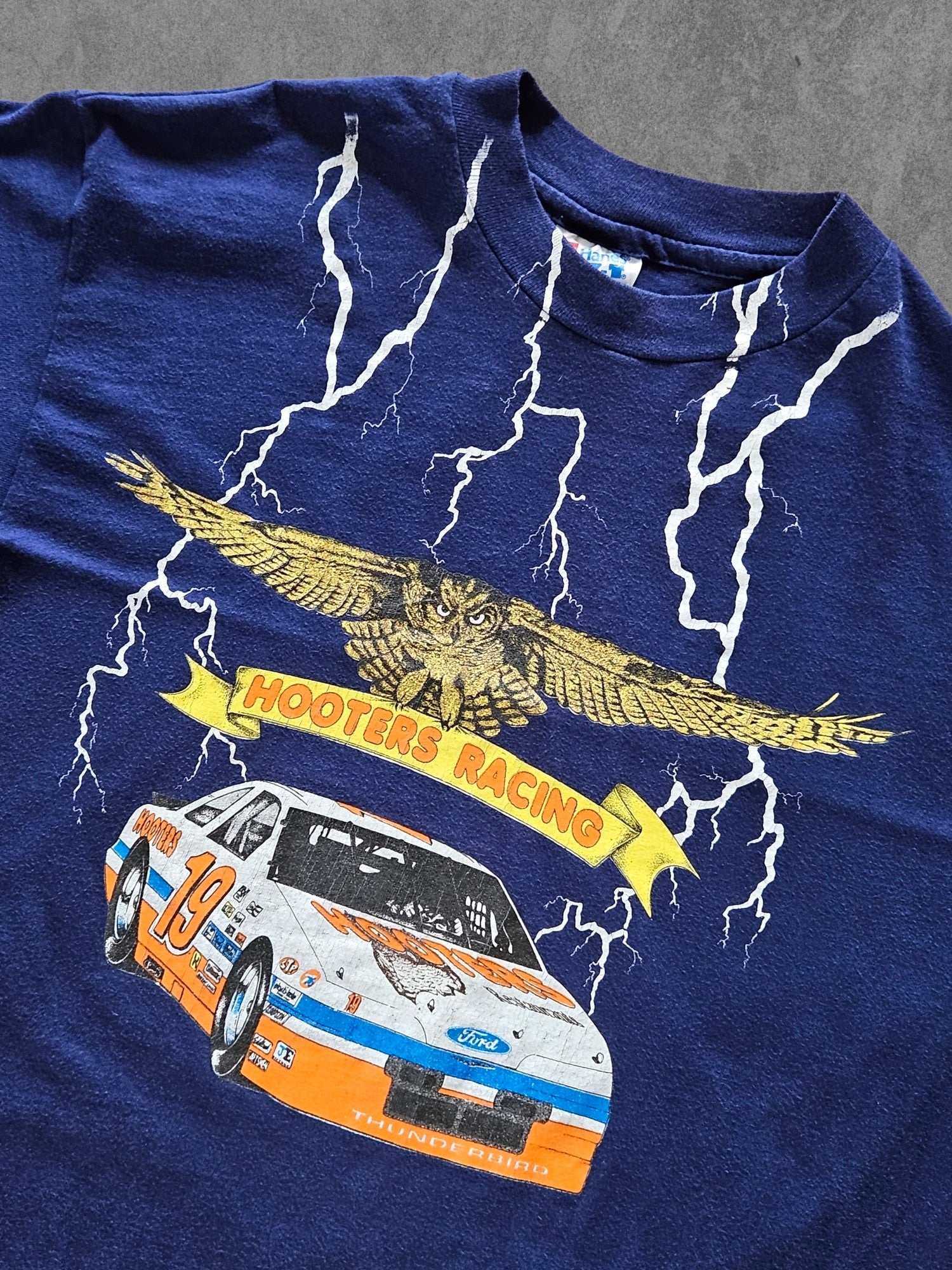 90s HANES ''FORD HOOTERS RACING'' T-SHIRT [M]