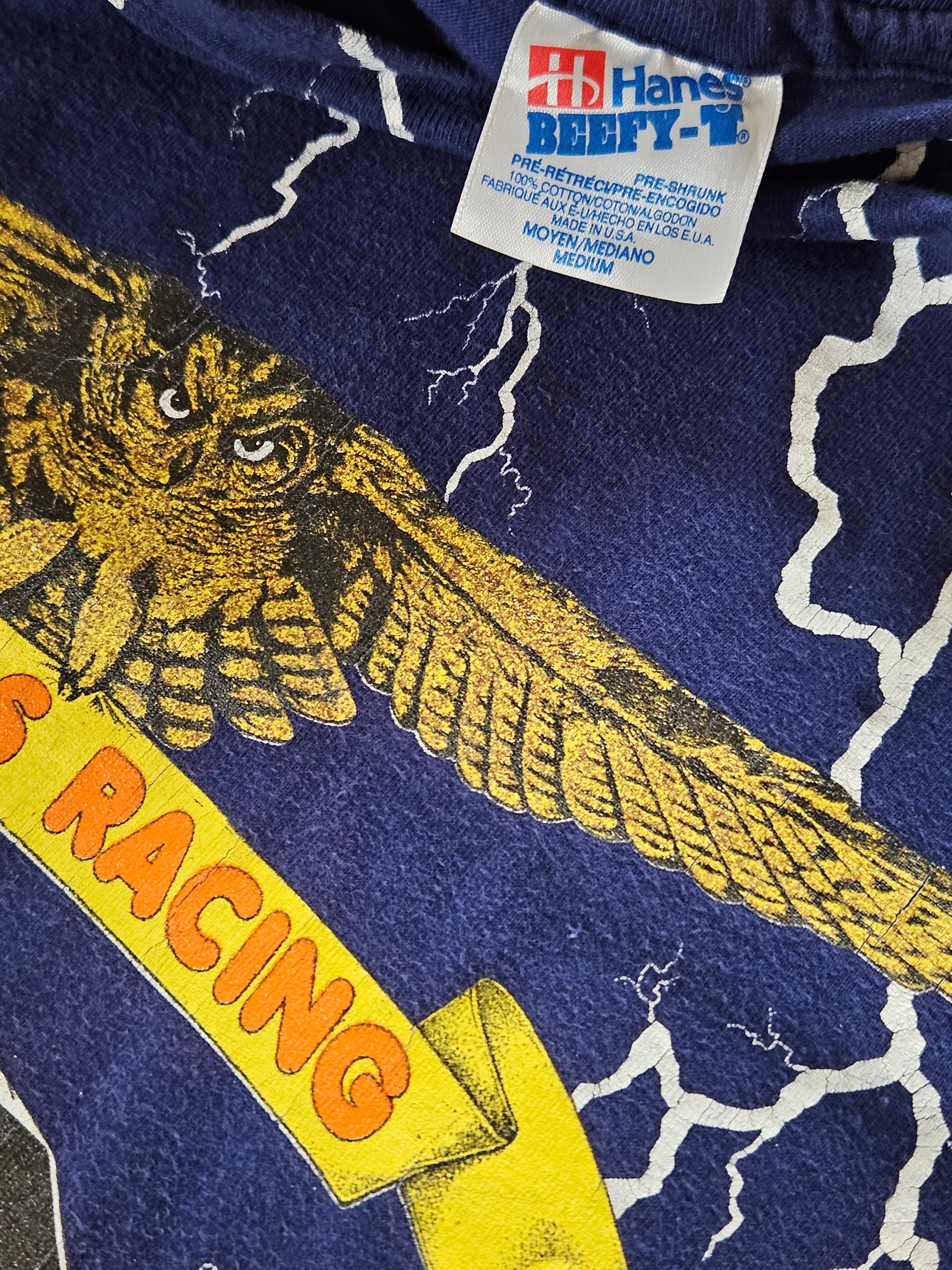 90s HANES ''FORD HOOTERS RACING'' T-SHIRT [M]