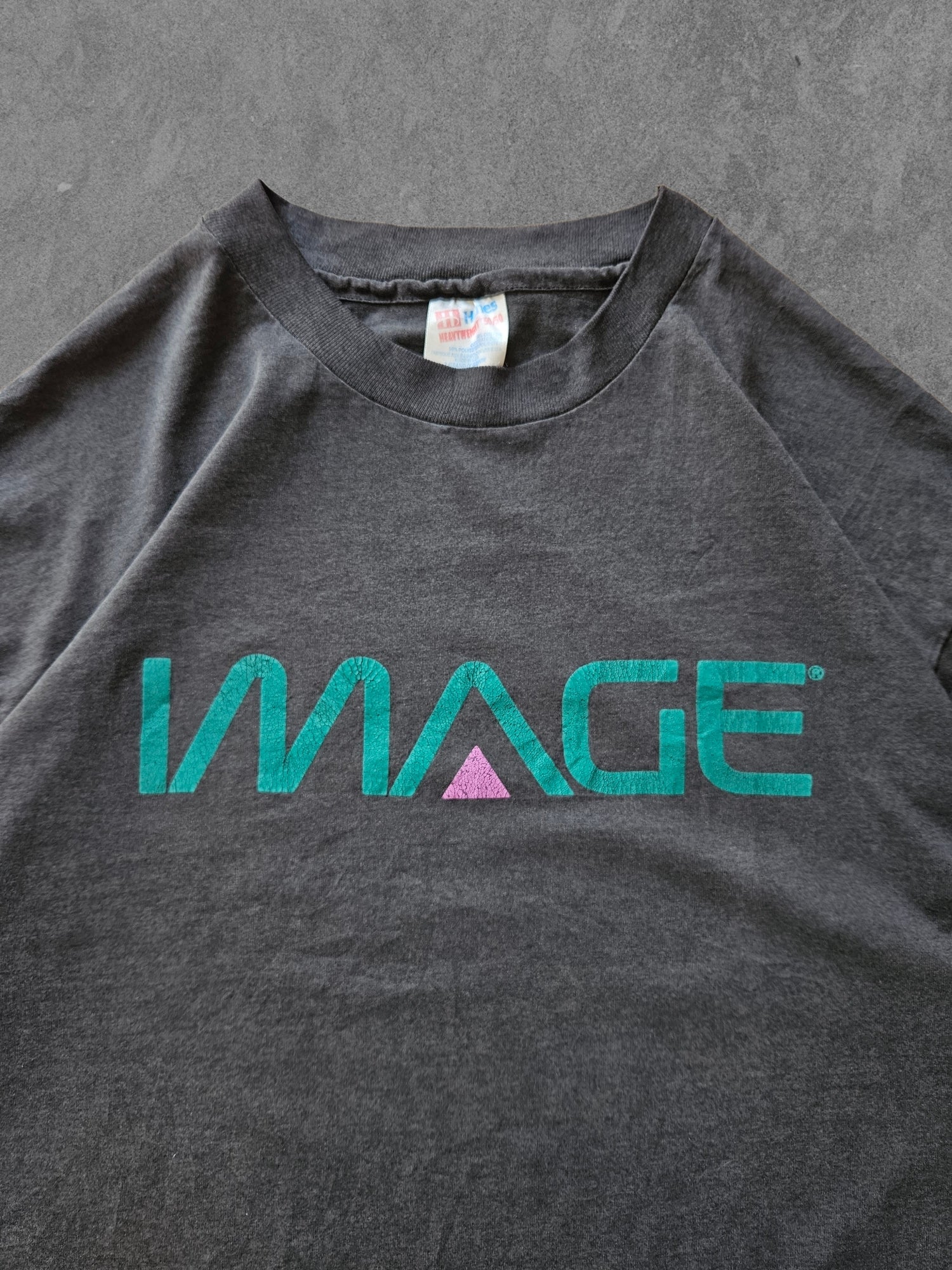90s HANES ''IMAGE'' T-SHIRT [XL]