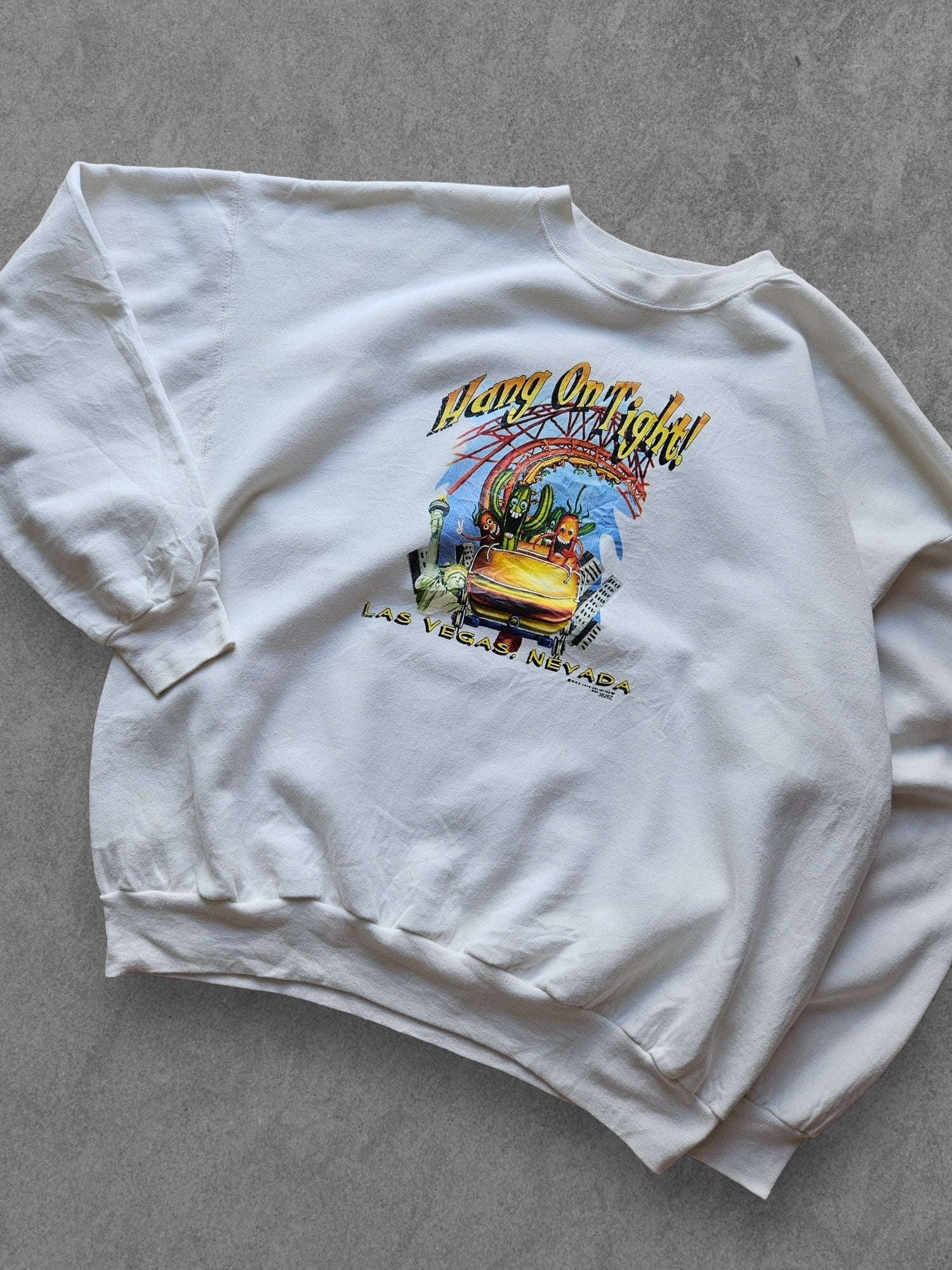 90s HANES ''LAS VEGAS'' SWEATSHIRT [XL]