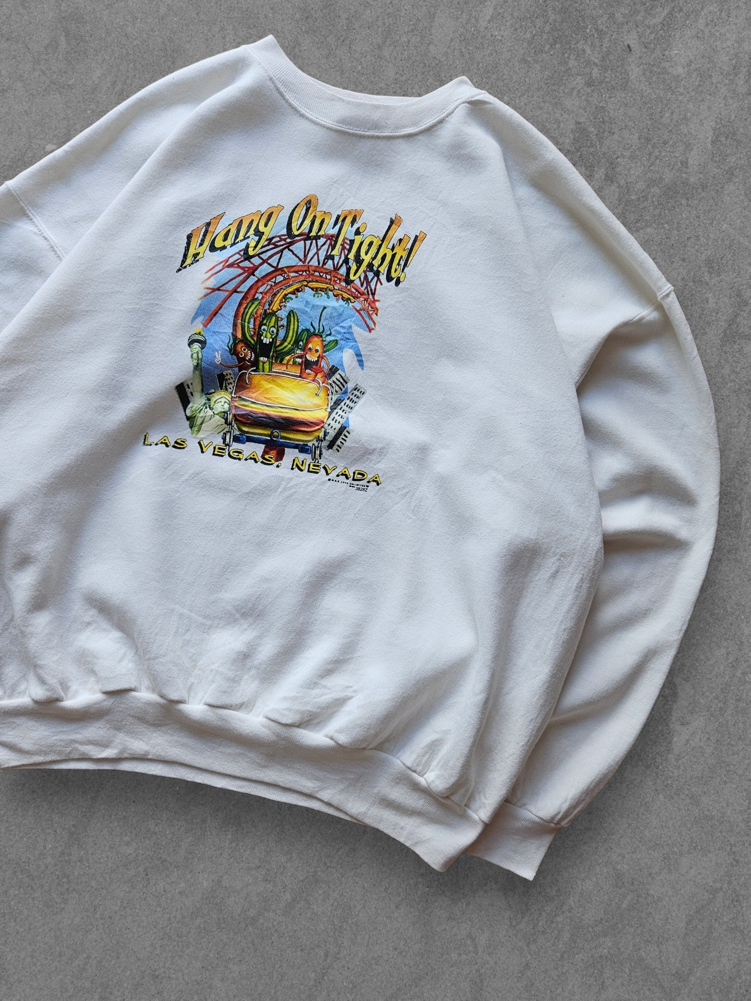 90s HANES ''LAS VEGAS'' SWEATSHIRT [XL]