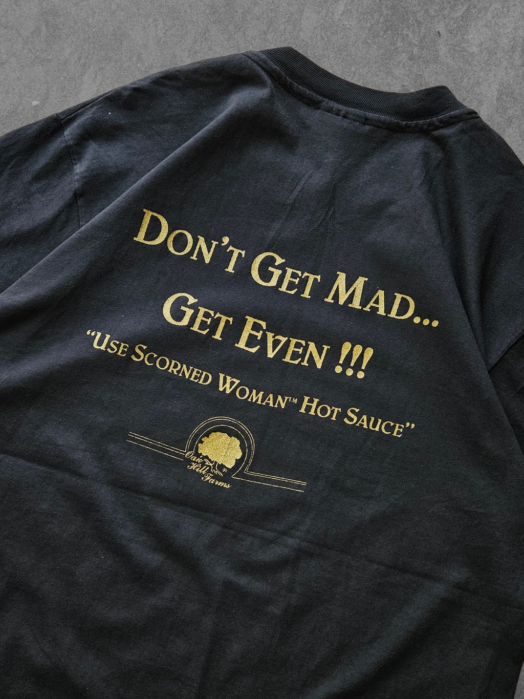 90s HANES ''SCORNED WOMAN HOT SAUCE'' T-SHIRT [XL]