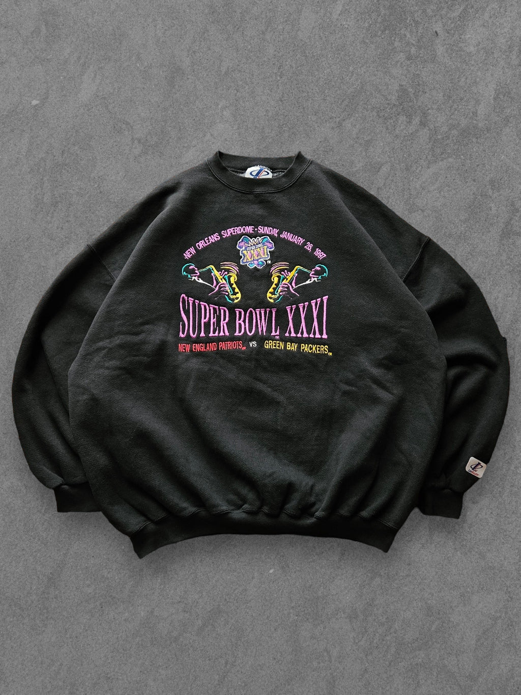90s LOGO ATHLETIC ''SUPERBOWL 1997'' SWEATSHIRT [XL]