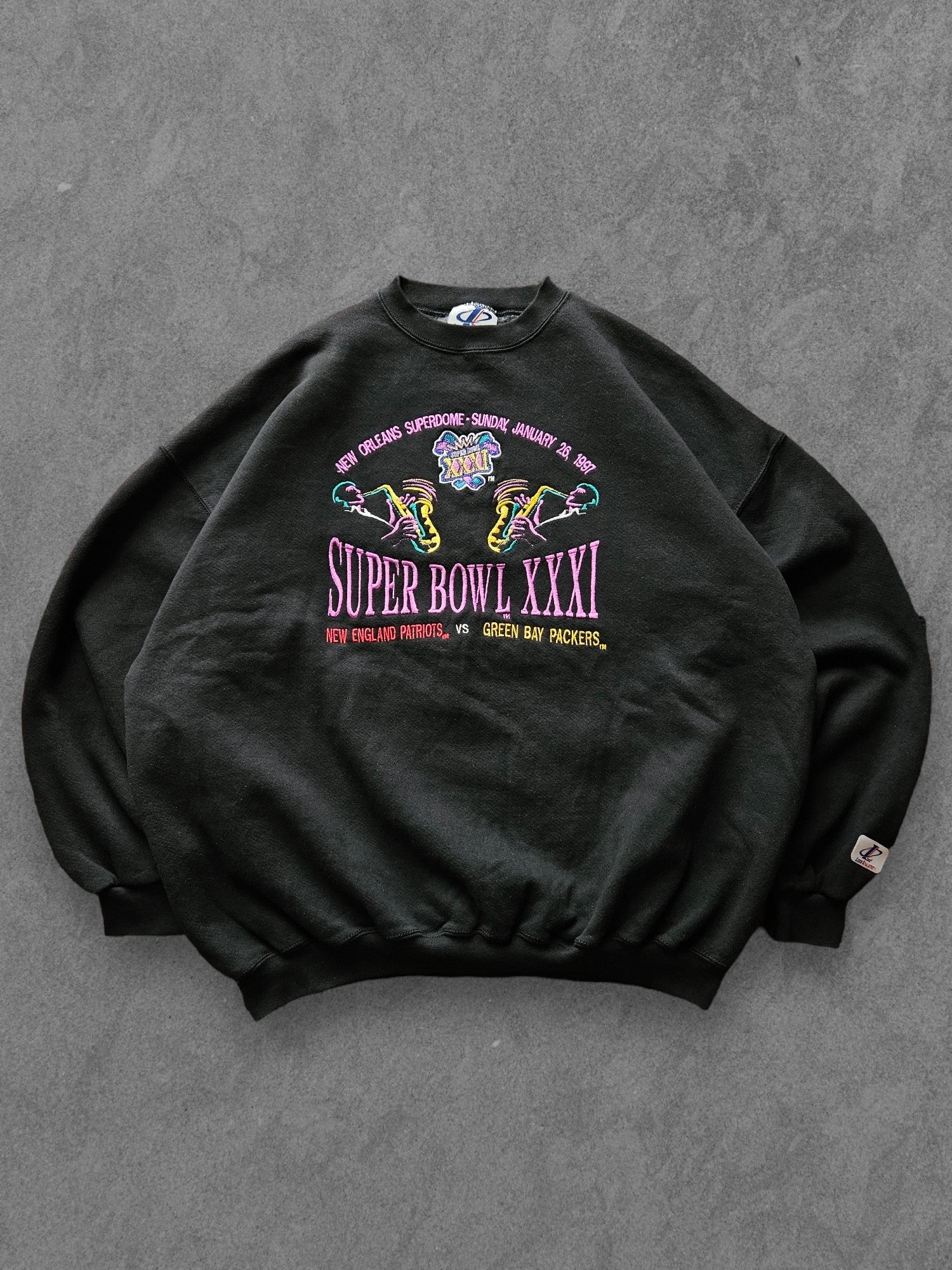90s LOGO ATHLETIC ''SUPERBOWL 1997'' SWEATSHIRT [XL]
