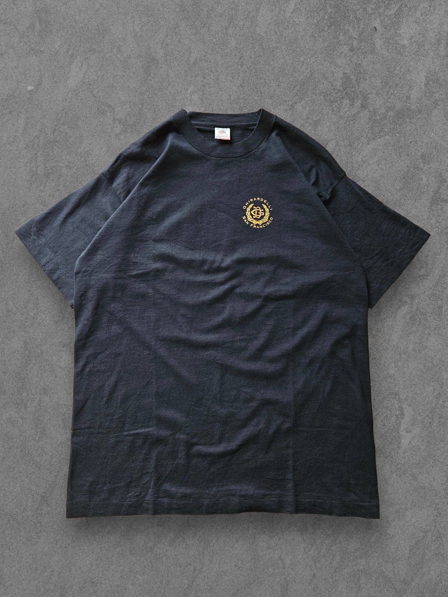 90s FRUIT OF THE LOOM ''GHIRARDELLI'' T-SHIRT [XL]